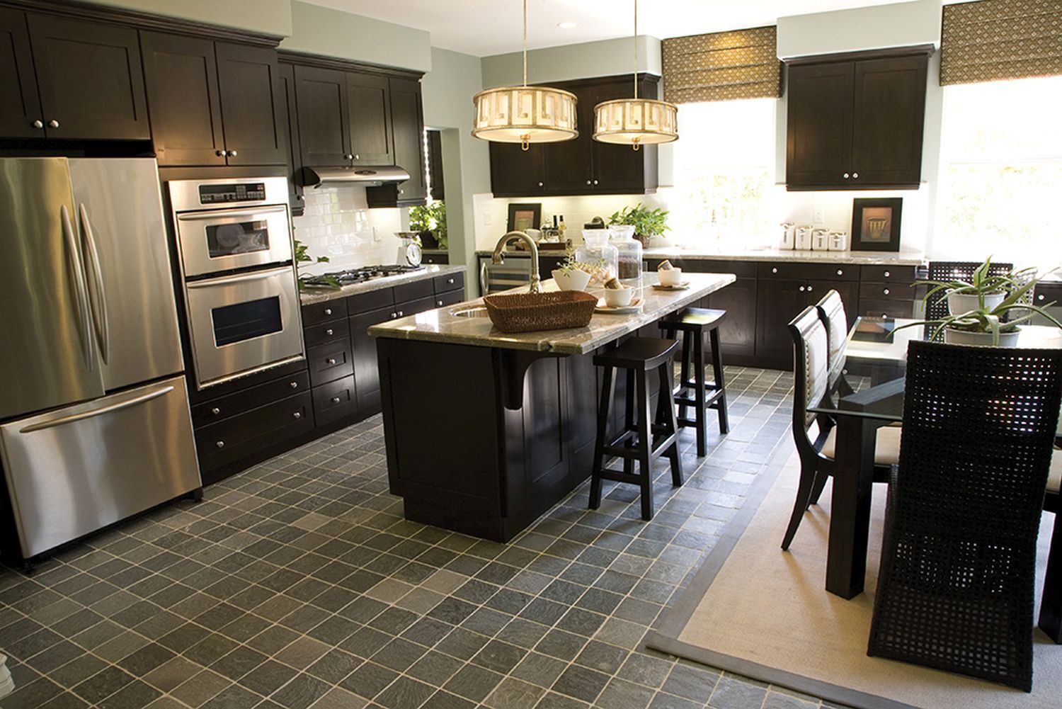 Plafonnier AIROSO Blanc Raccordable Lampe Vintage Drinnen, Küche, Innenarchitektur, Kücheninsel, Fußboden