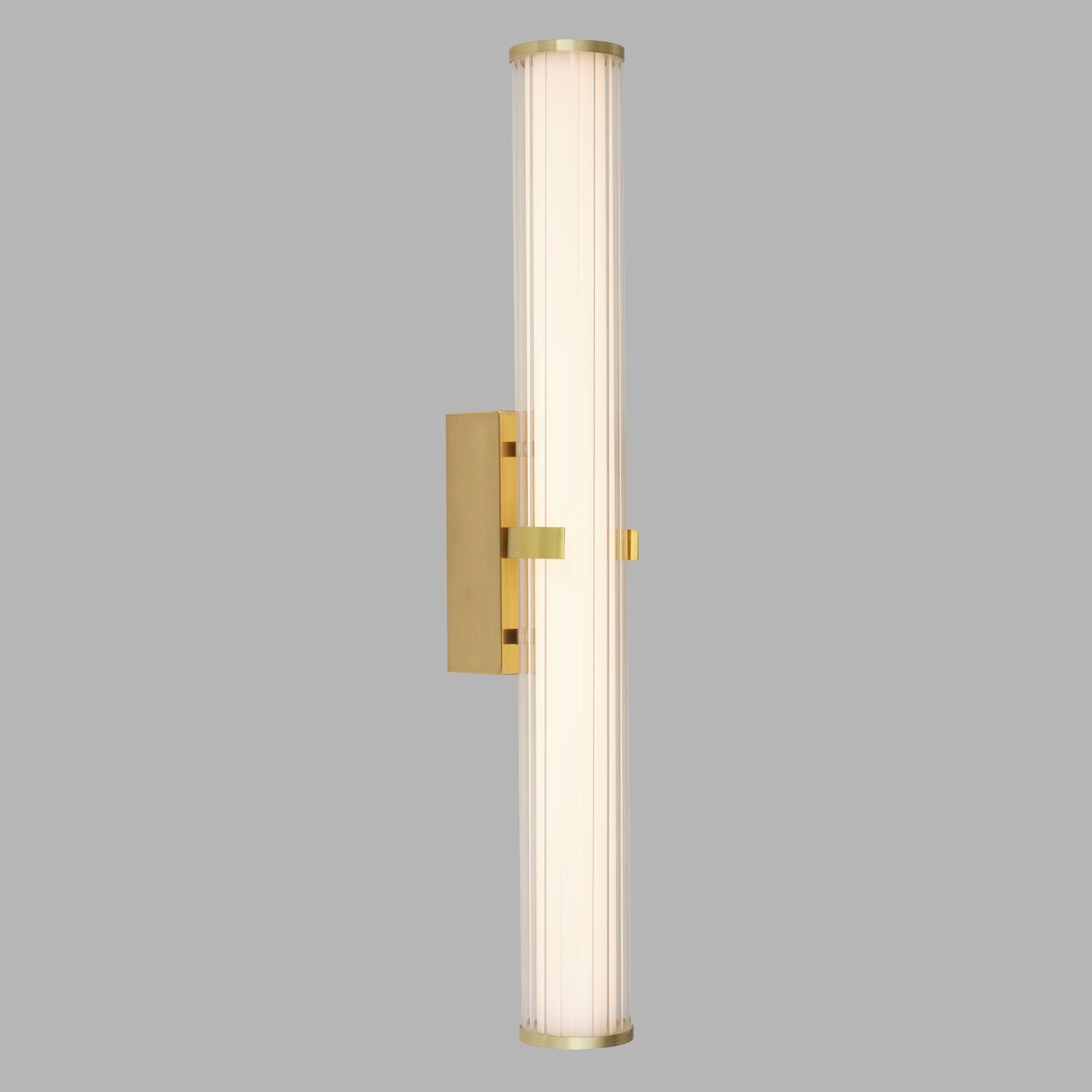 LED Wandleuchte Bad 63 cm IP44 Glas Metall in Gold