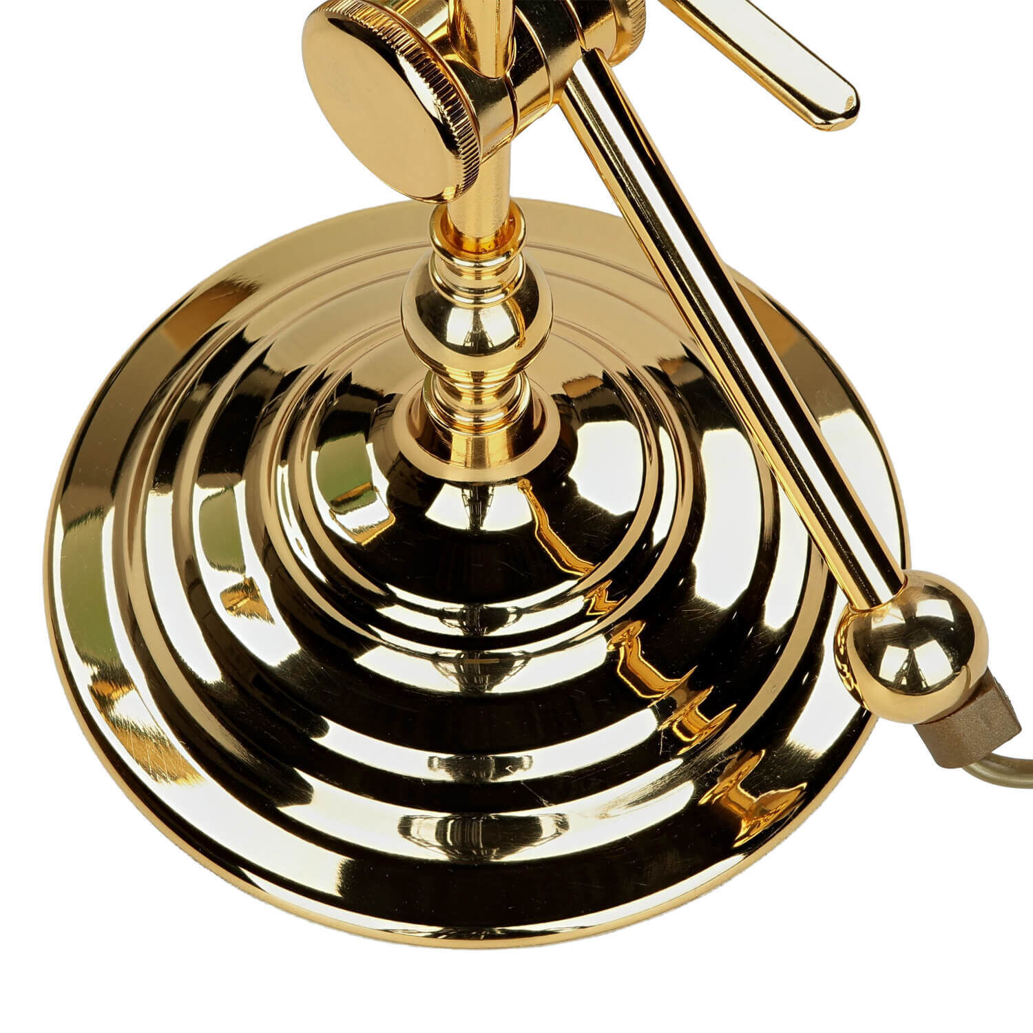 Tischlampe Gold 24K Echt-Messing Jugendstil Sinken, Waschbeckenhahn