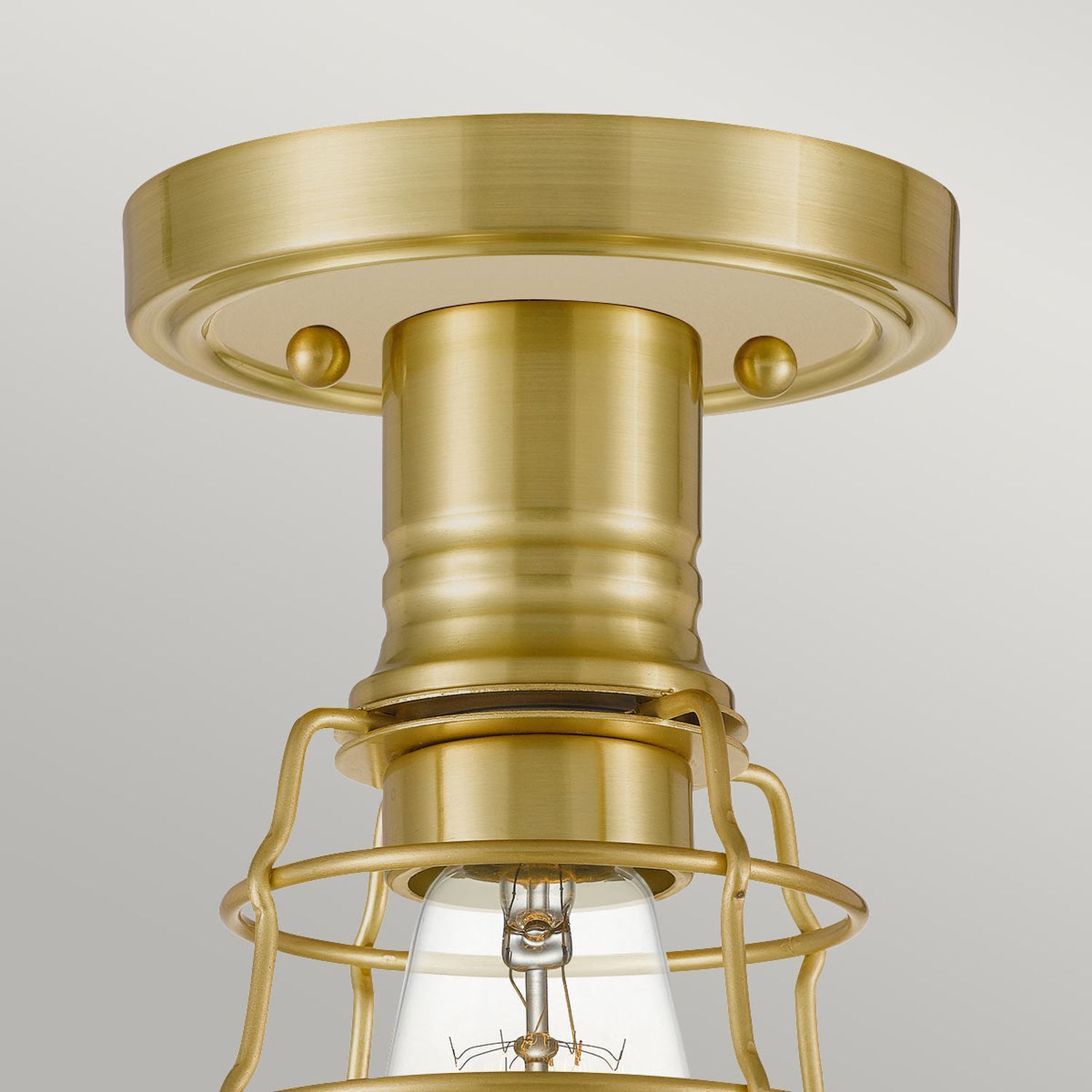 Deckenlampe E27 Metall Ø 14,5 cm rund in Messing decke, licht, lampe, Messing, Käfig-Design
