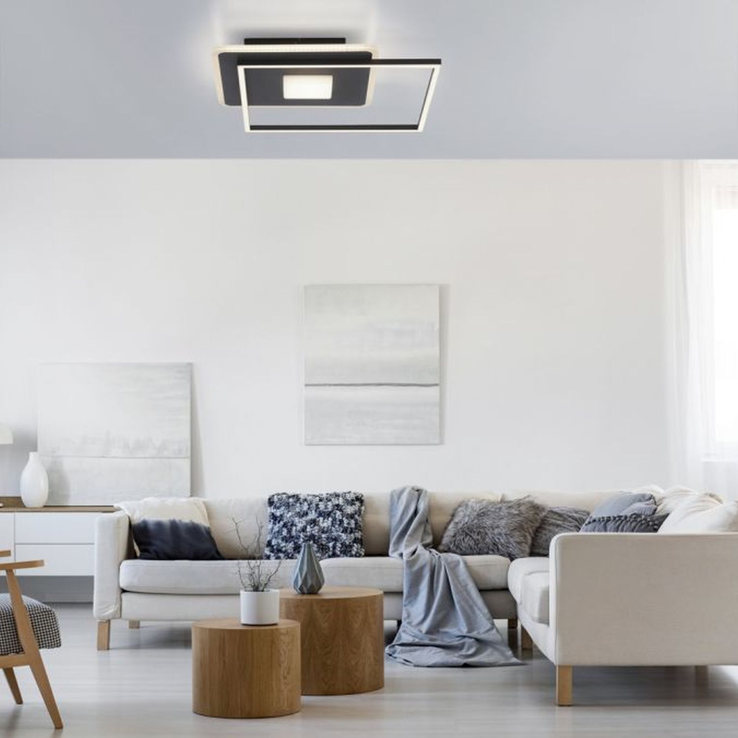 Dekoration für Zuhause, Wohnzimmer, Postfach, Couch, Deckenleuchte