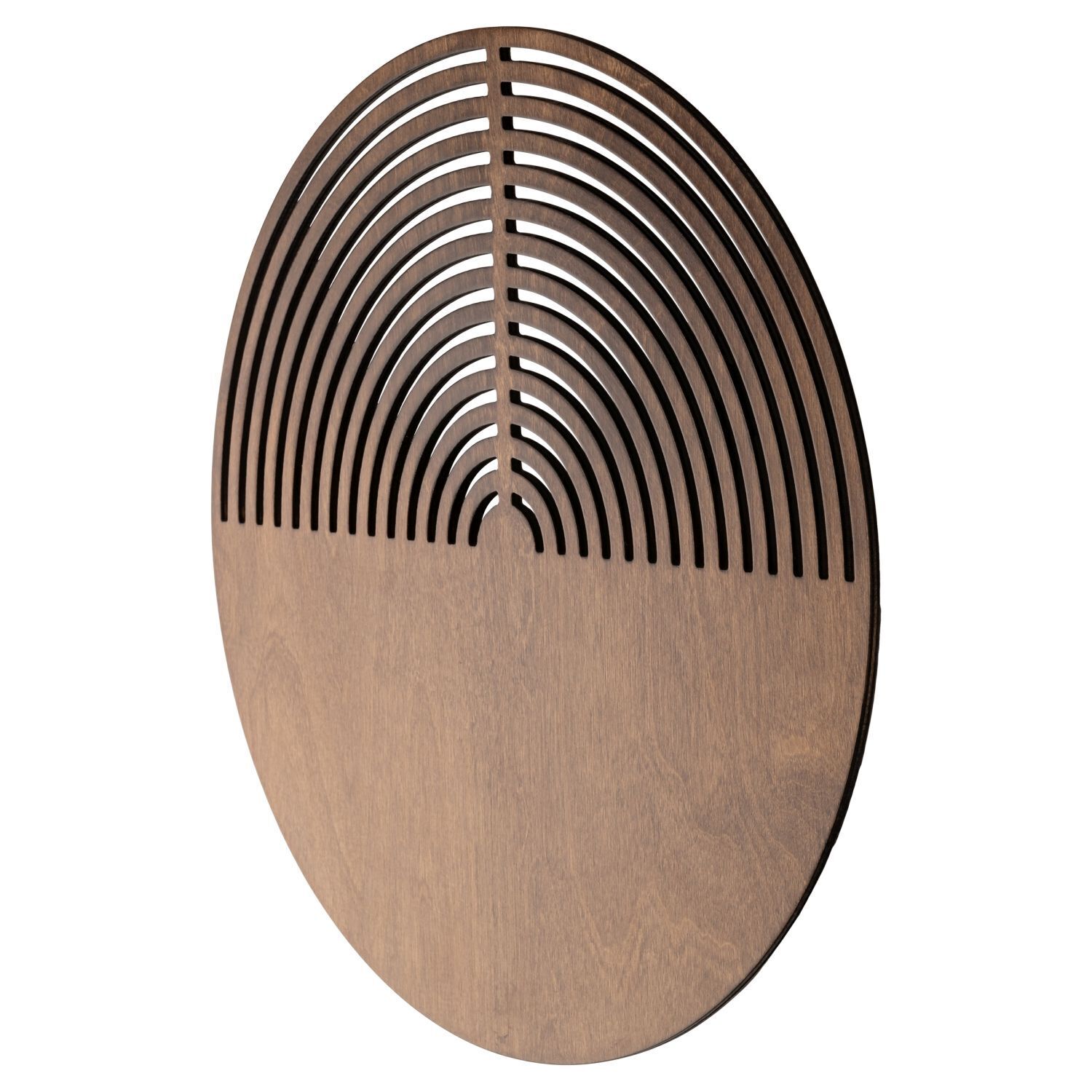 Wandleuchte Holz indirekt B:40 cm G9 Eiche 2-flammig Holz, Oval, Skimmer, Laminat, Wohnaccessoire