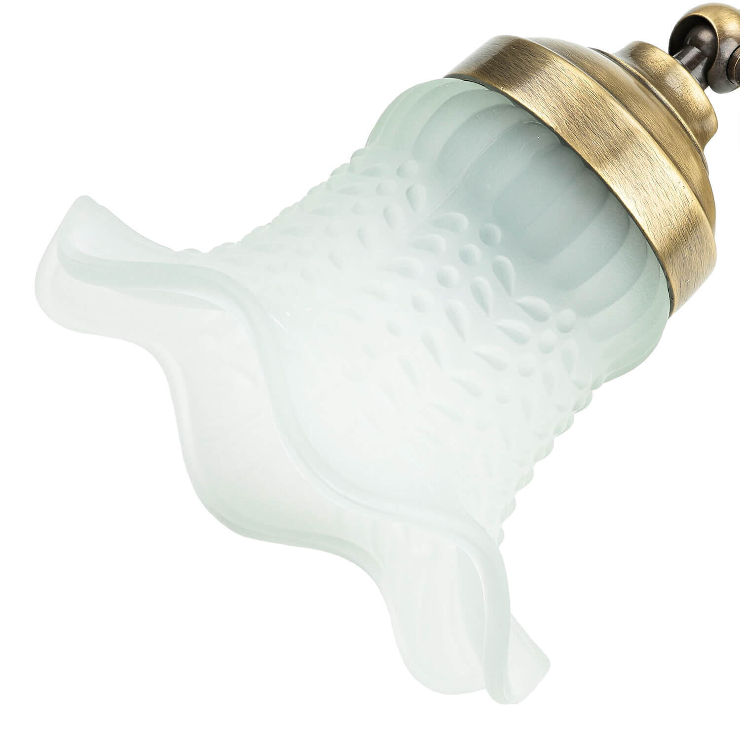 Wandleuchte verstellbar Echt-Messing Glas E14 Leuchte, Licht