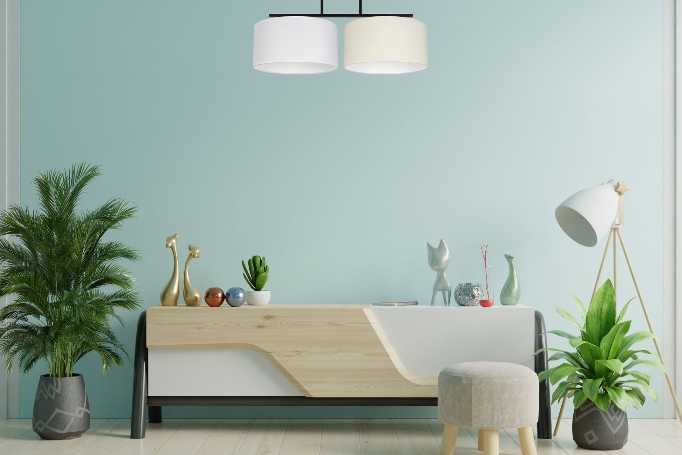 Topfpflanze, Anrichte, Pflanzgefäß, Innenarchitektur, Lampe