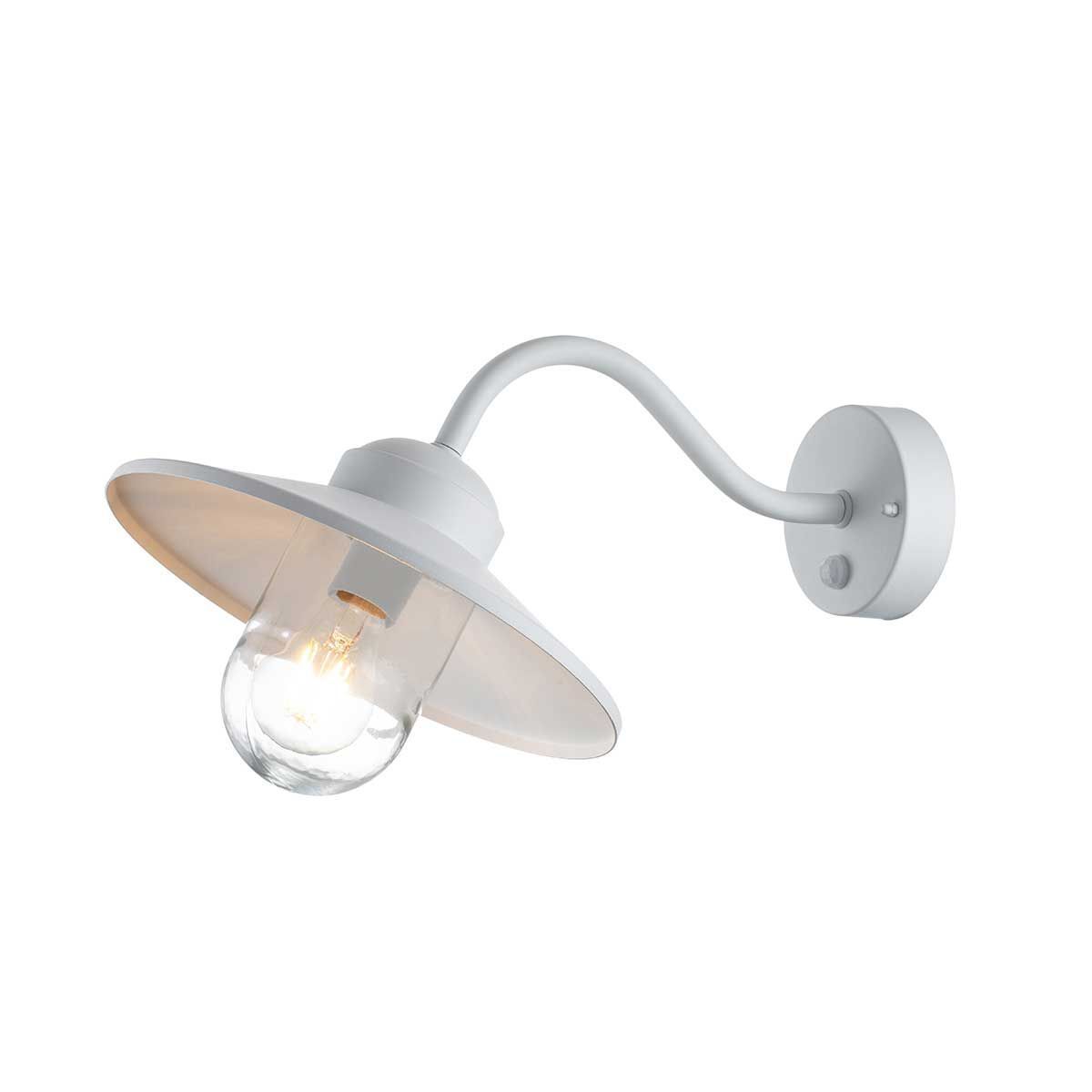 maritime-lampen-skandi-lampen-aussenleuchte-edelstahl-karise-1x-e27-bis-60w-weiss-bewegungsmelder-bewegungssensor-le117732-01 Wandlampe, Wandleuchte, Metall, Weiß, Glühbirne