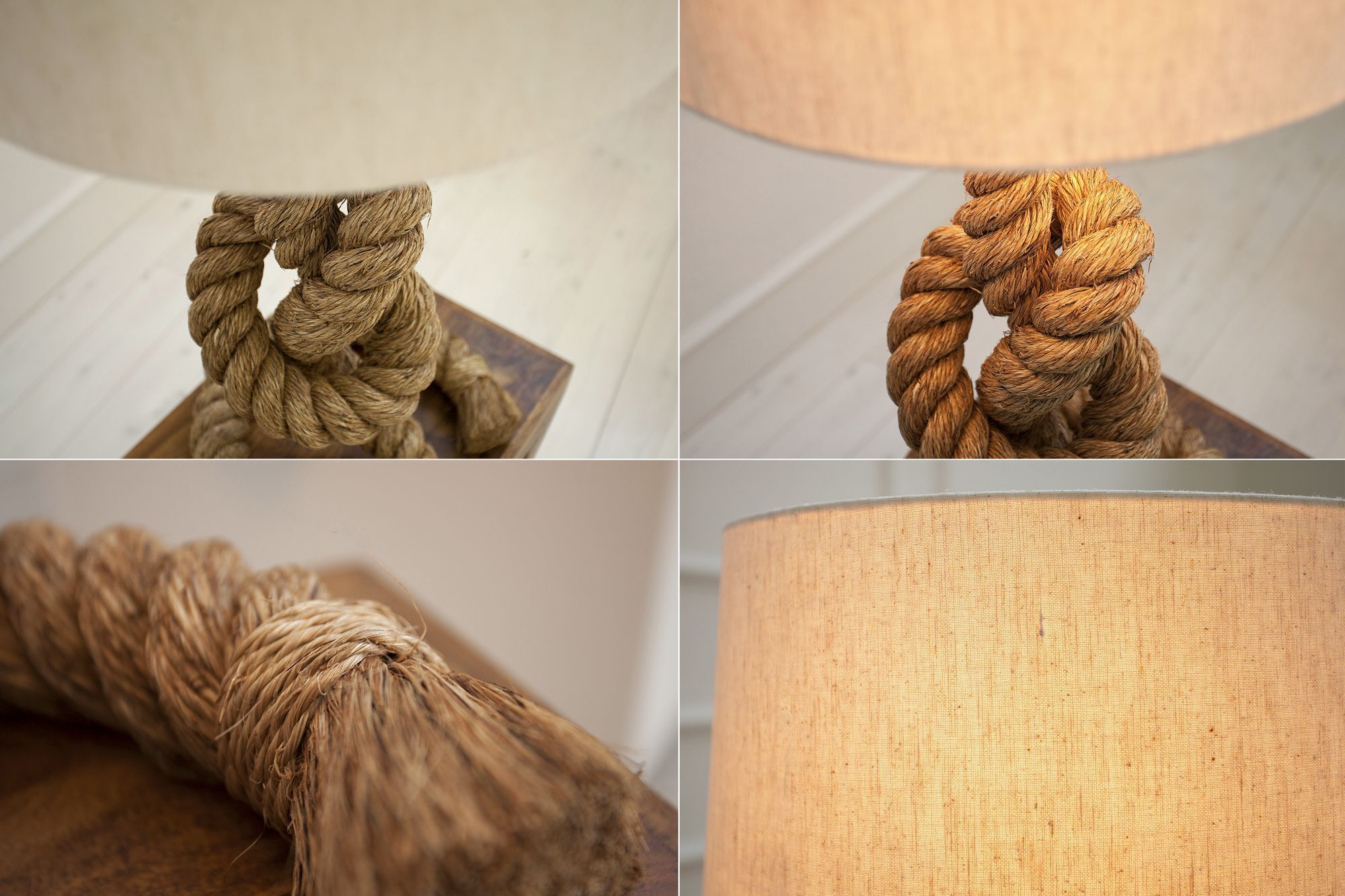 Lampe de table 85cm Moderne artistiquement maritime véritable rosée Lampe