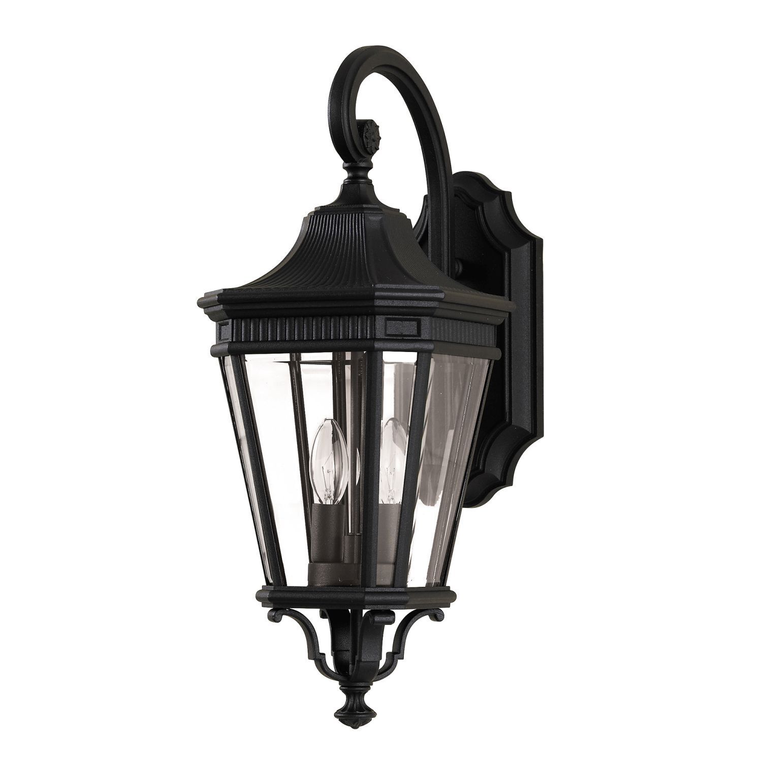 Lanterne rustique Noir Aluminium IP44 CHARLES