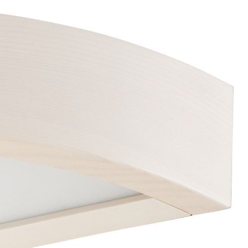 Wandlampe Weiß 40cm Holz Modern vielseitig ARBARO