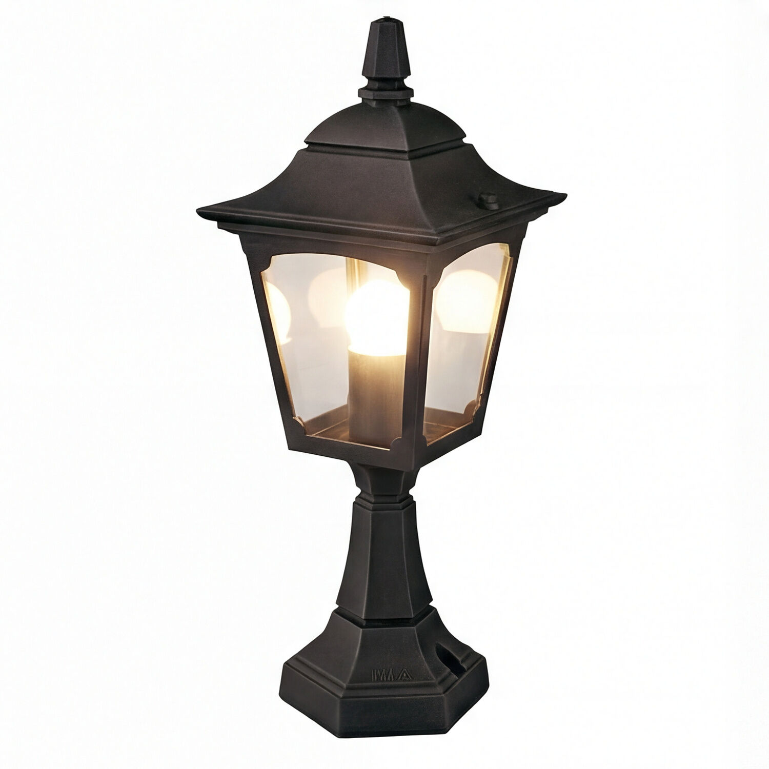 aussen-stehleuchte-wegeleuchte-frankie-1-flammig-schwarz-rustikal-vintage-179-1 Gartenleuchte, Laterne, Standleuchte, Halterung, Lampengehäuse