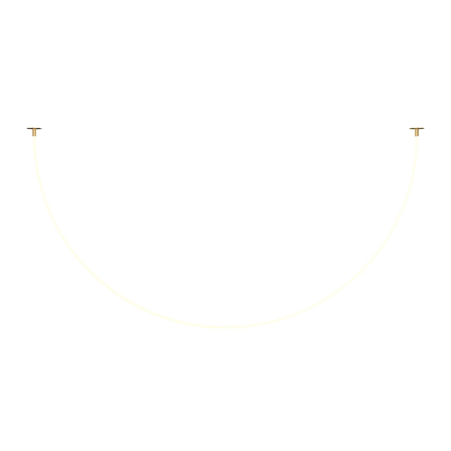 LED Pendelleuchte Aluminium in Gold Weiß 2200 lm Modern