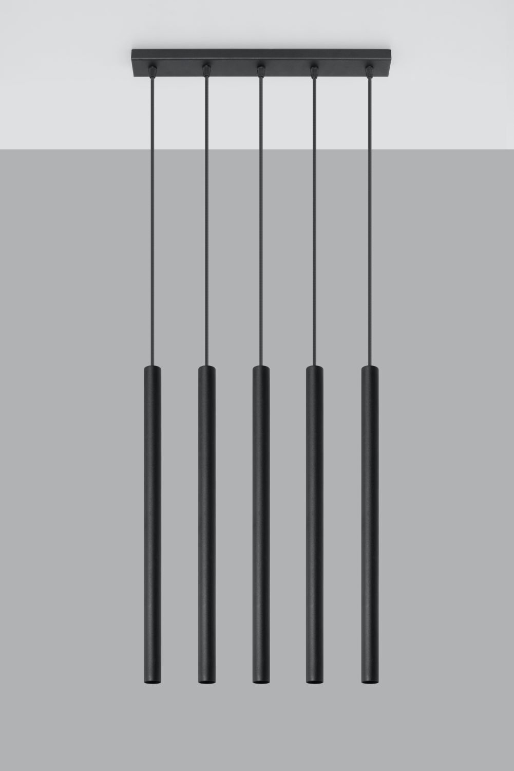 Schwarze Hängelampe Metall 3-flammig G9 PETERA Esstisch Glockenspiel, Musikinstrument