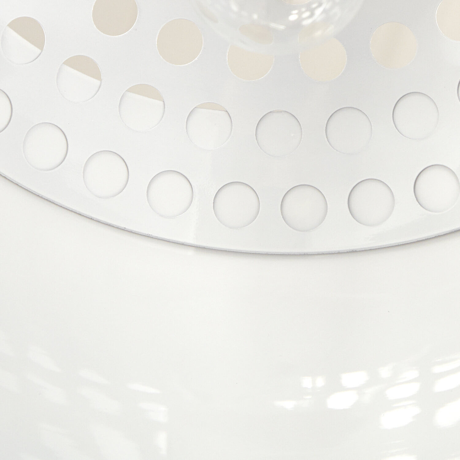 Hängelampe Ø35cm rund Retro glanzvoll Beleuchtung, Mobiliar, Tabelle, Lampe