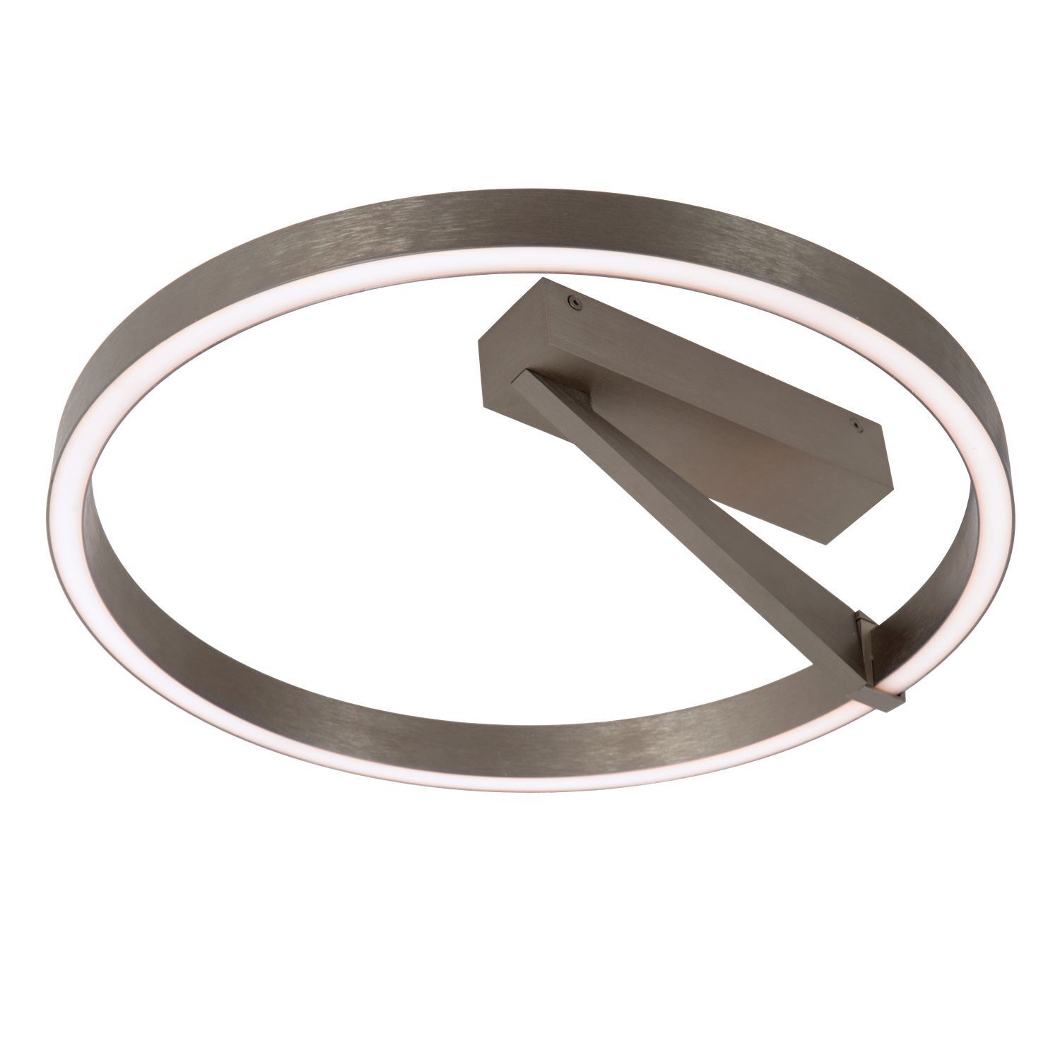 hängelampe, ringförmig, LED, metall, neutralgrau