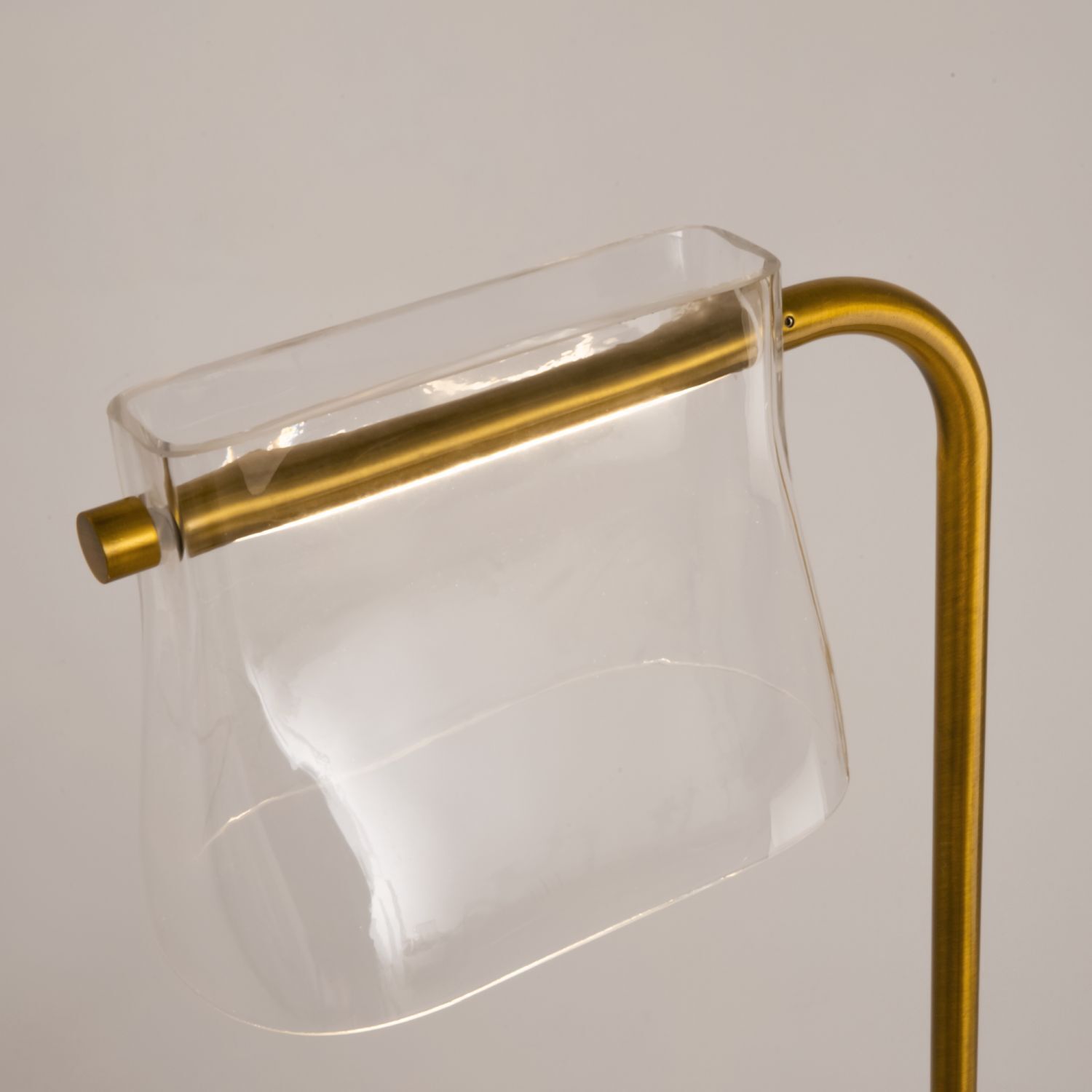 LED Stehlampe Glas Metall warmweißes Licht 3000 K Glas, Krug, Lampe