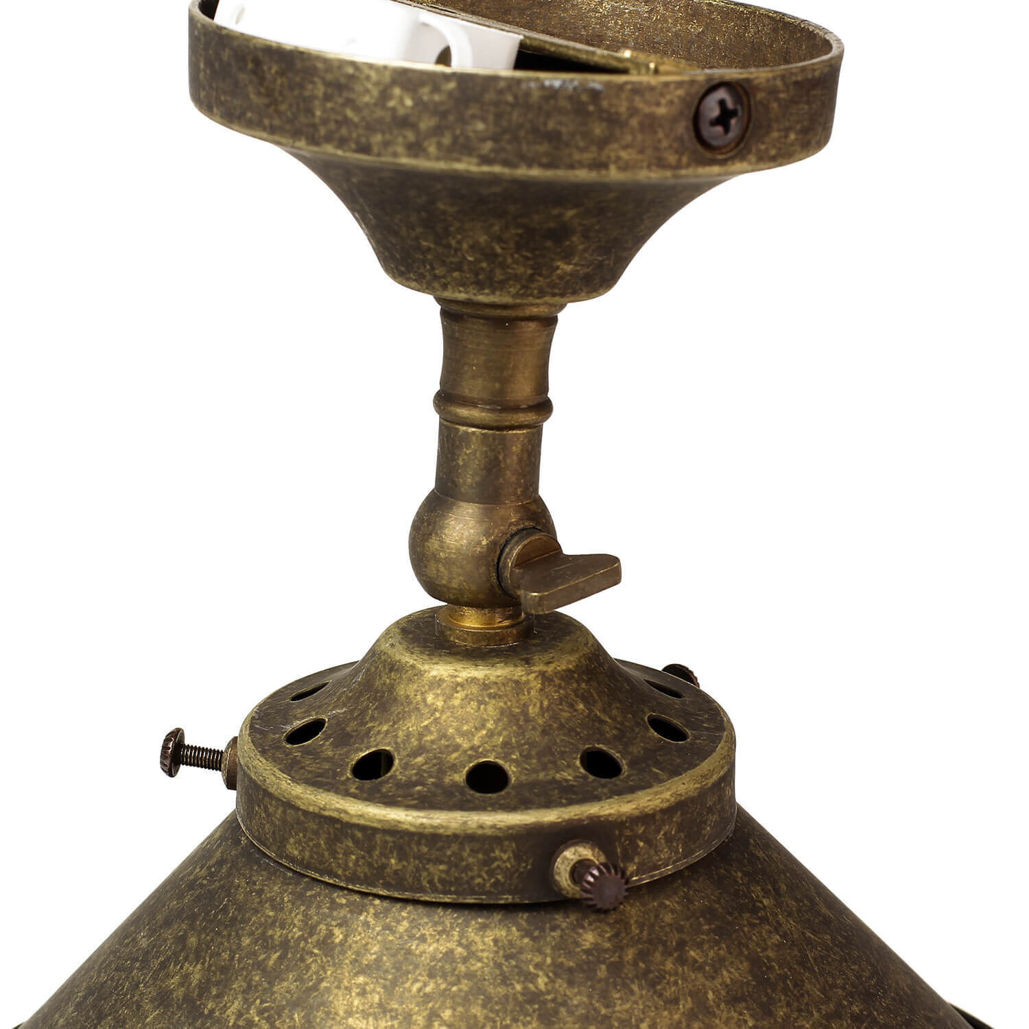 Applique en laiton bronze antique réglable Bronze