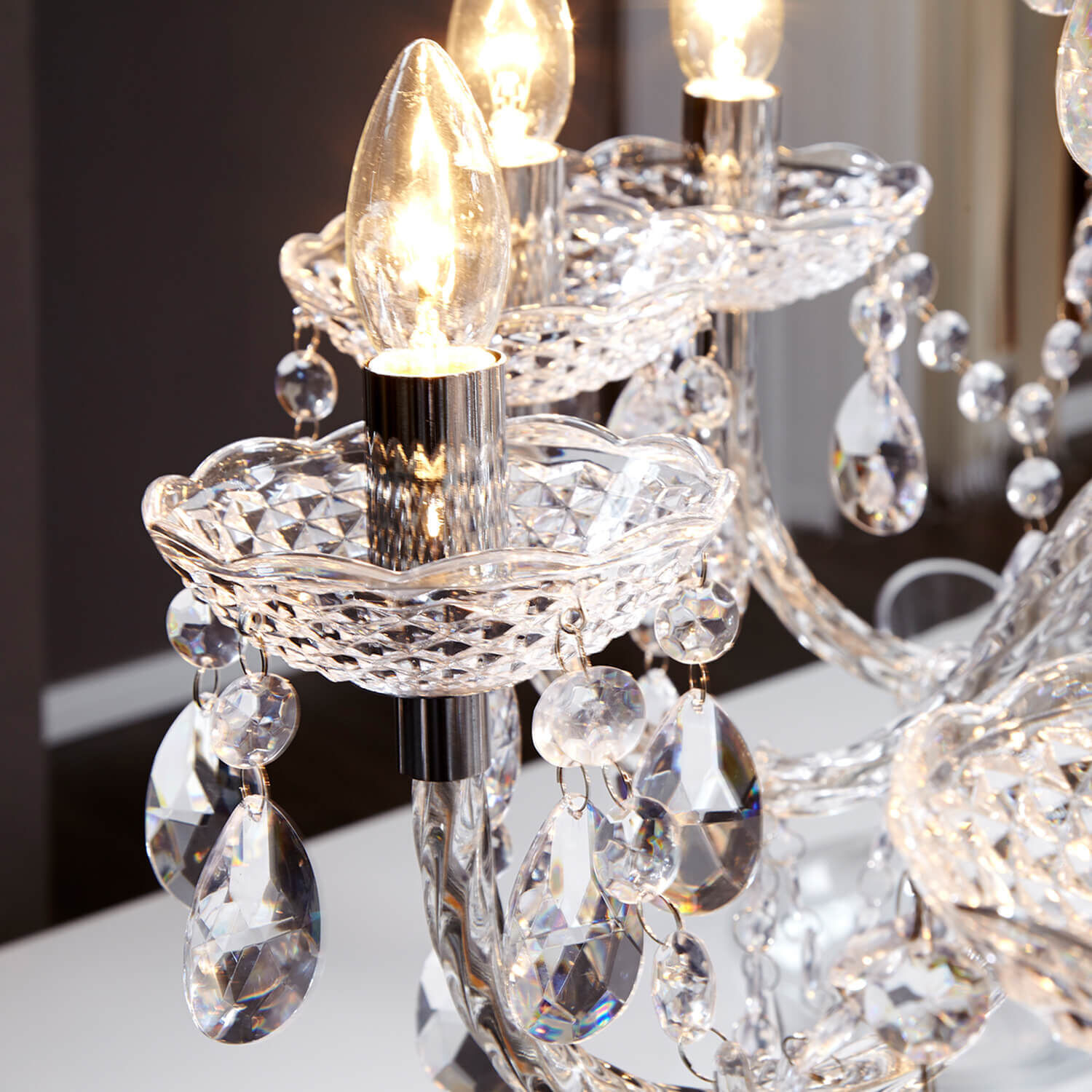 Imposanter Kronleuchter Klassisch E14 Leuchter, Lampe