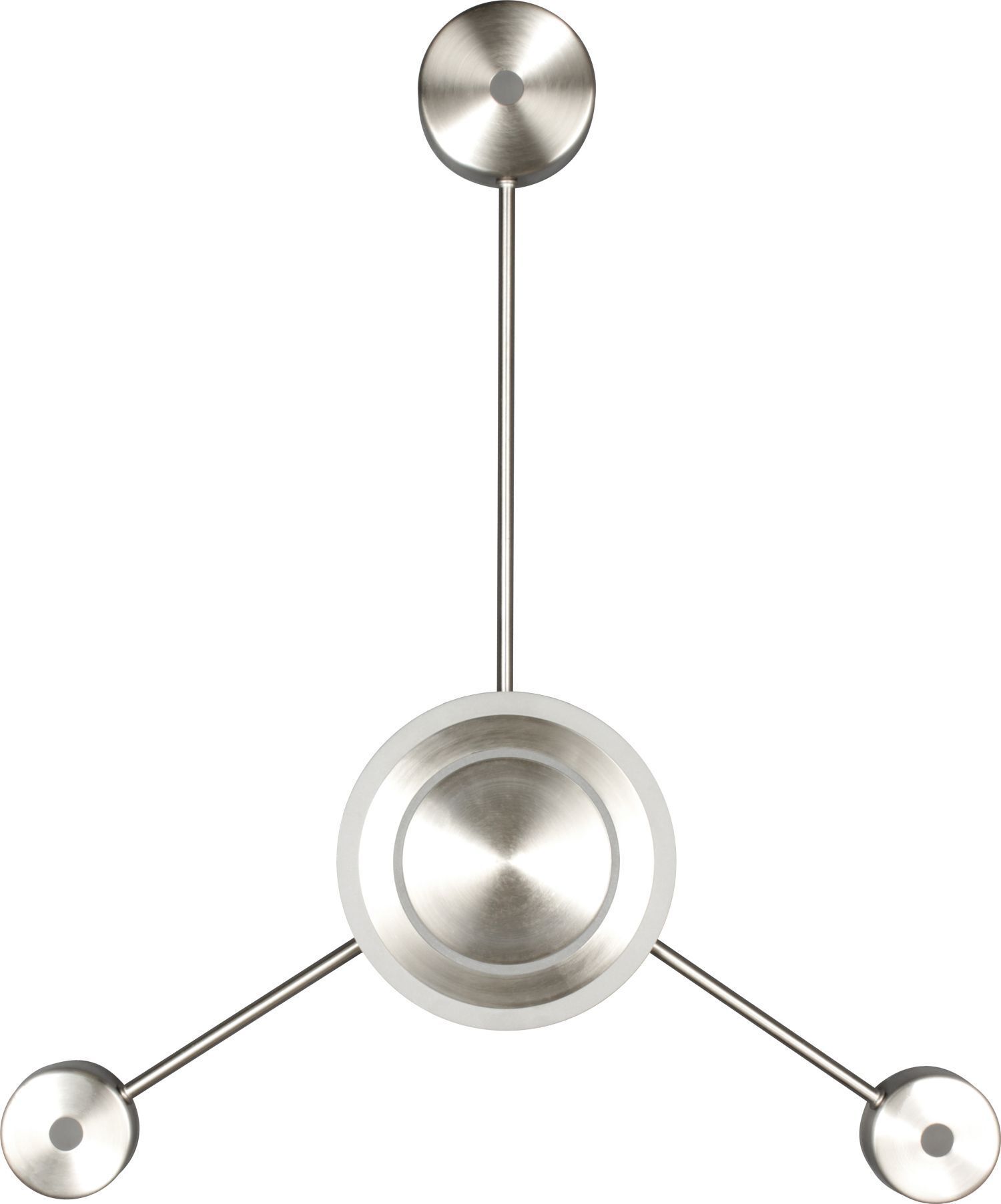 LED Wandleuchte Aluminium dimmbar H:53 cm 3000 K Silber