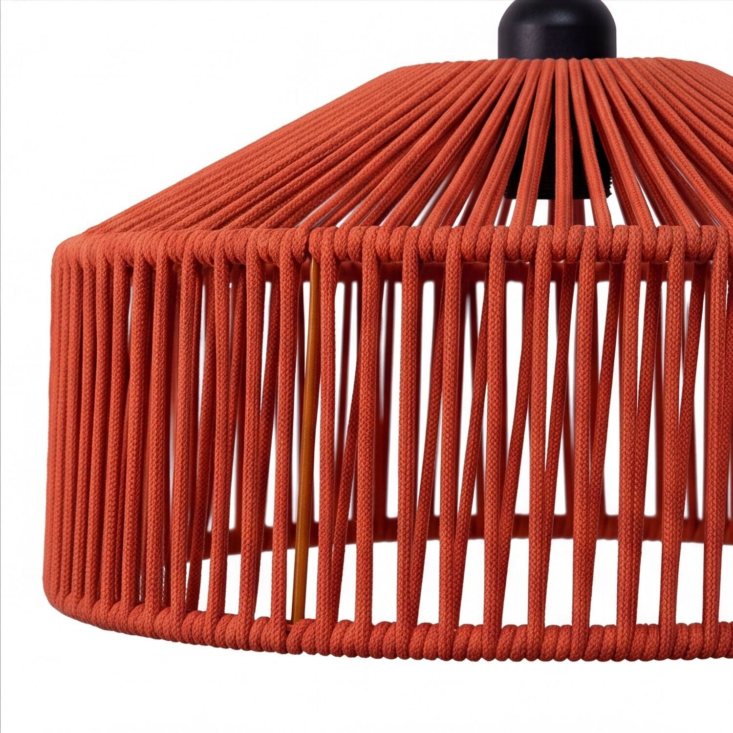 126612-pendelleuchte-aussen-seil-lampenschirm-e27-ip54-rund-d-30-cm-schwarz-terracotta-modern-aussenleuchte-garten-haengelampe-balkon-5 pendant, red fringe, string lamp, makrame lamp, hängelampe