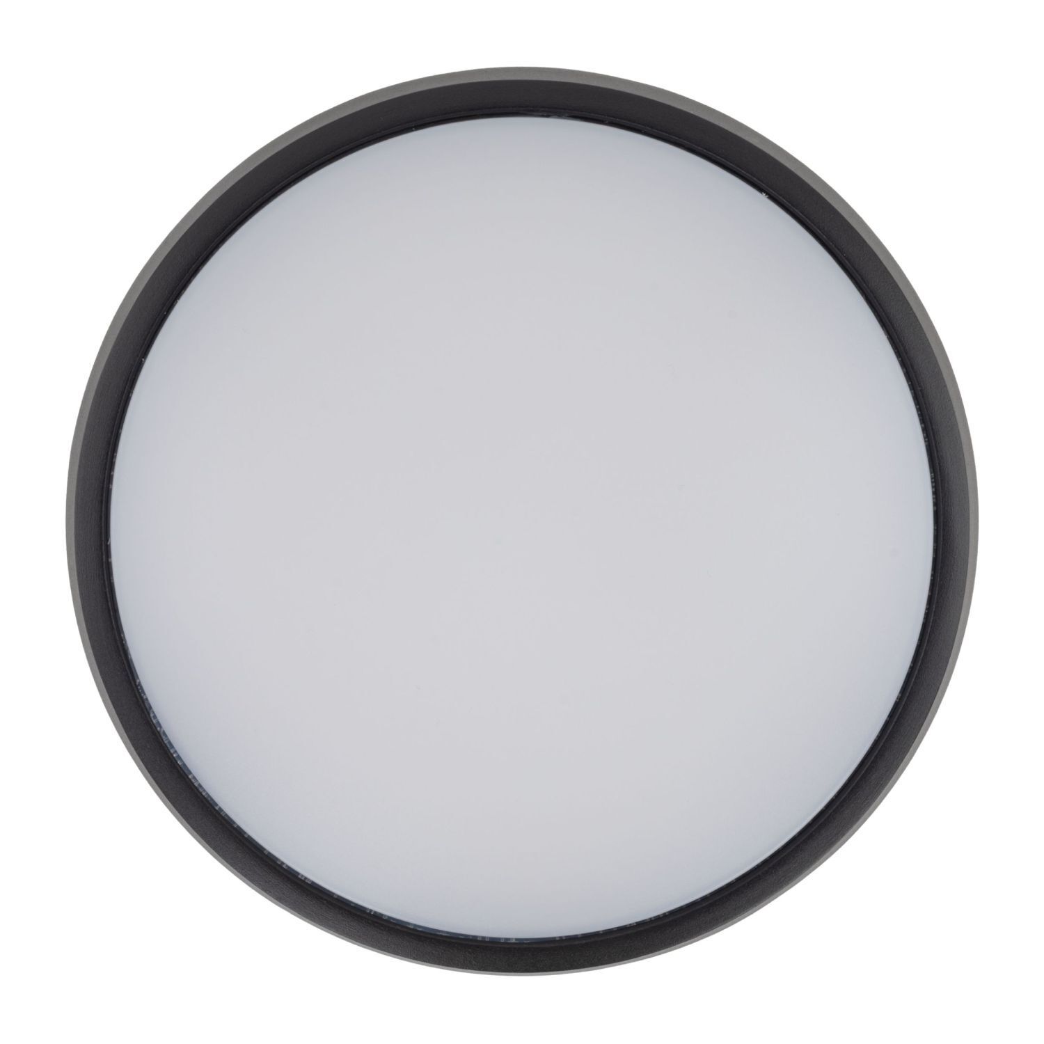 Runde LED Außenwandleuchte IP54 Aluminium Schwarz 18 W
