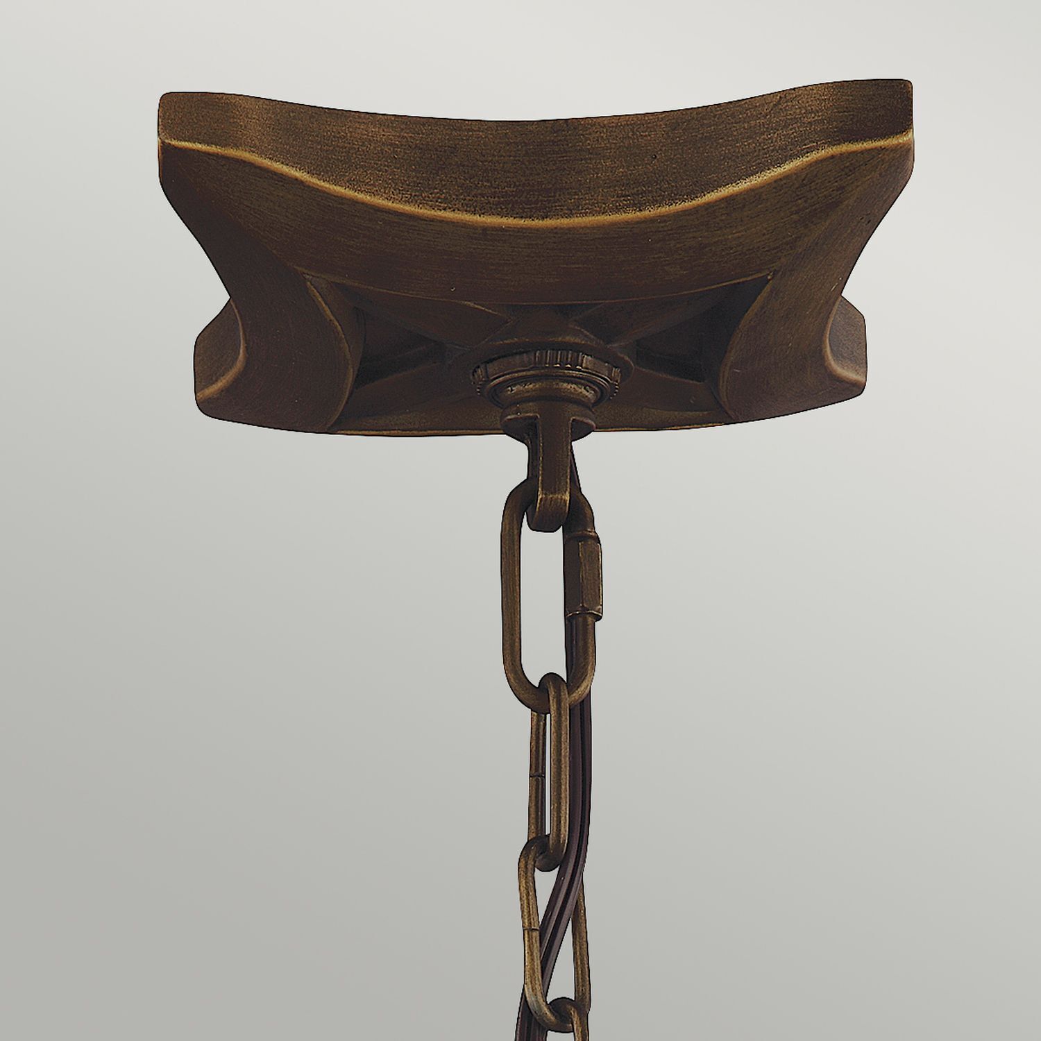 Hängeleuchte Metall in Messing antik Vintage NADICIA Lampe, Mobiliar