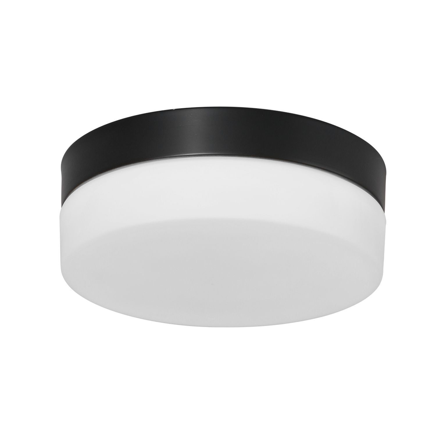 Runde LED Deckenleuchte Glas Metall IP44 Ø24 cm 18 W