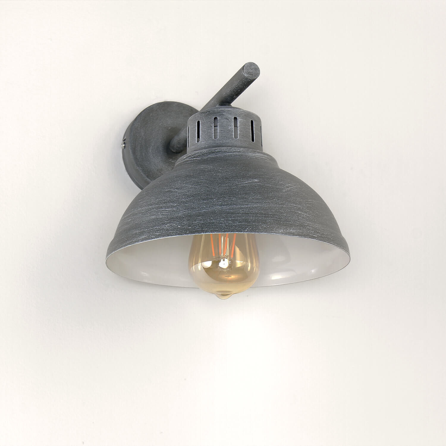 Dekorative Wandleuchte SVEN in Grau-Patina Lampe, Leuchte