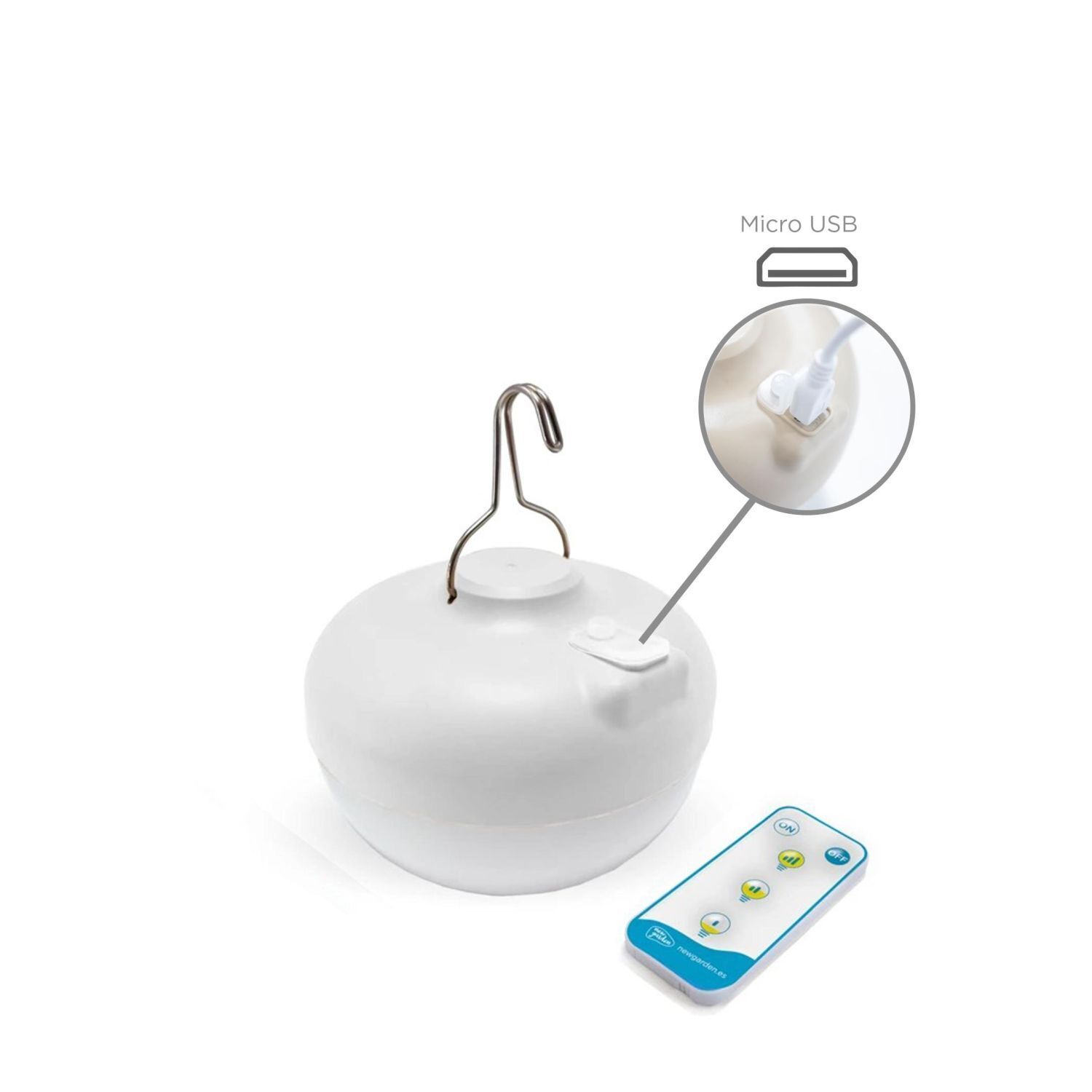 LED Stehleuchte außen Akku 165 cm hoch IP54 2700 K dimmbar