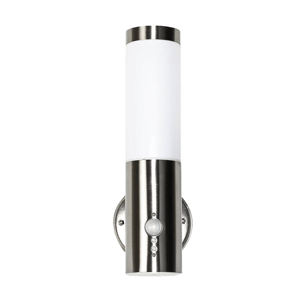 wandleuchte, stahl, nickel, wandmontage, taschenlampe-ähnlich