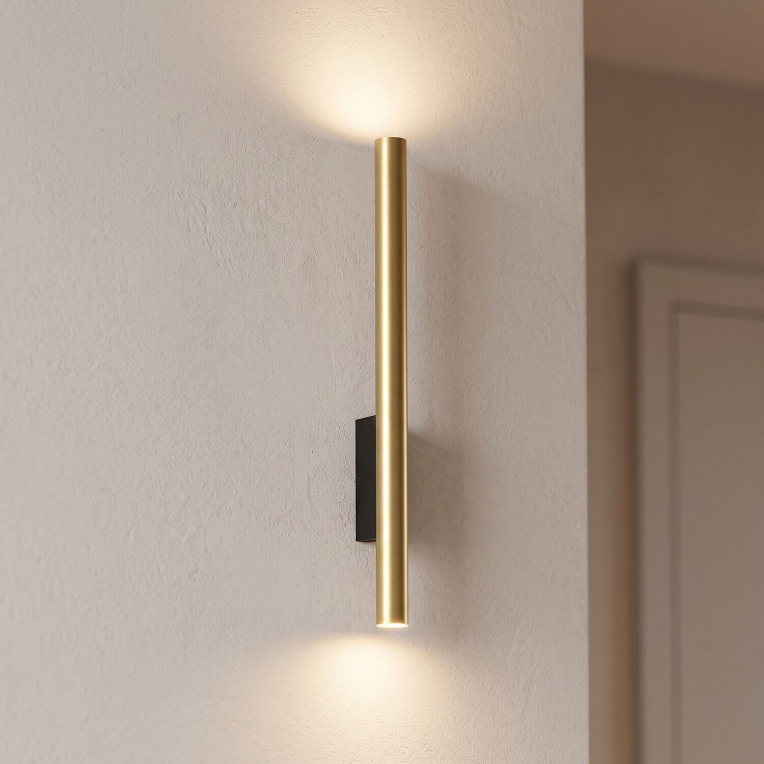 wandleuchte-innen-wandlampe-indirekte-wandlampe-roja-2x-gu10-r35-bis-10-w-schwarz-messing-modern-no10760-02 Wandleuchte, Wandlampe, Gold, Metall, LED