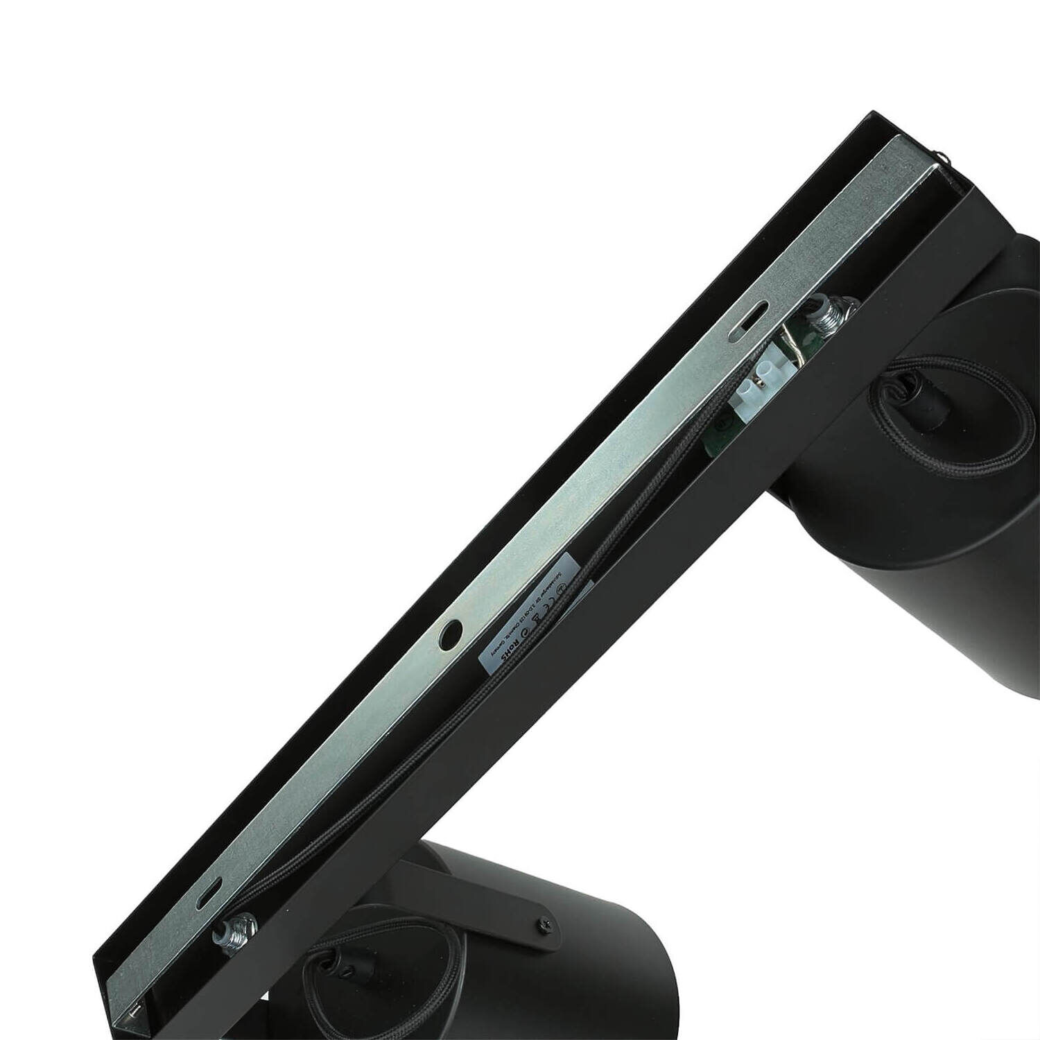 Deckenstrahler Schwarz 2 flmg E27 Elektronik, Bildschirm, Rasiermesser, Handy, Telefon