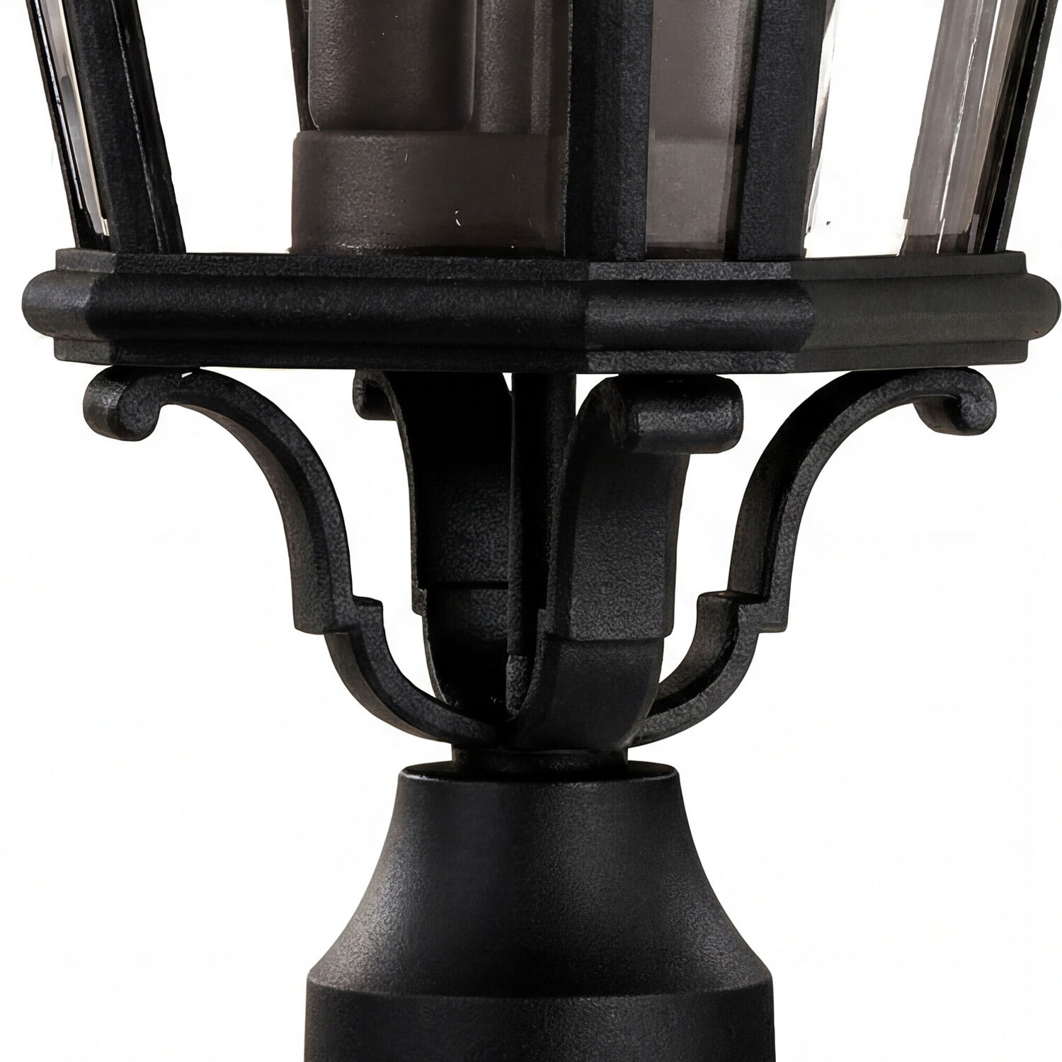 aussen-stehleuchte-wegeleuchte-charles-2-flammig-schwarz-rustikal-vintage-06 Lampe, Halterung, Metall, Schwarz, Lampenfuß