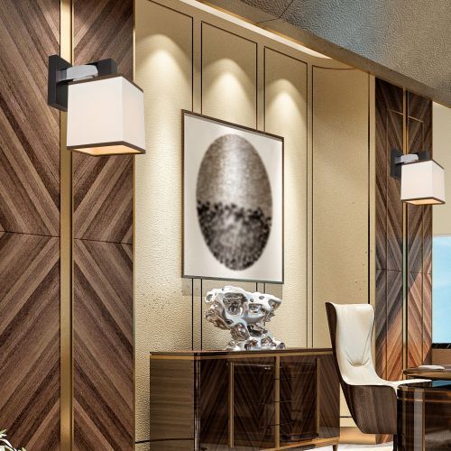 Lampe murale de style CALI Crème Tissu Lampe moderne