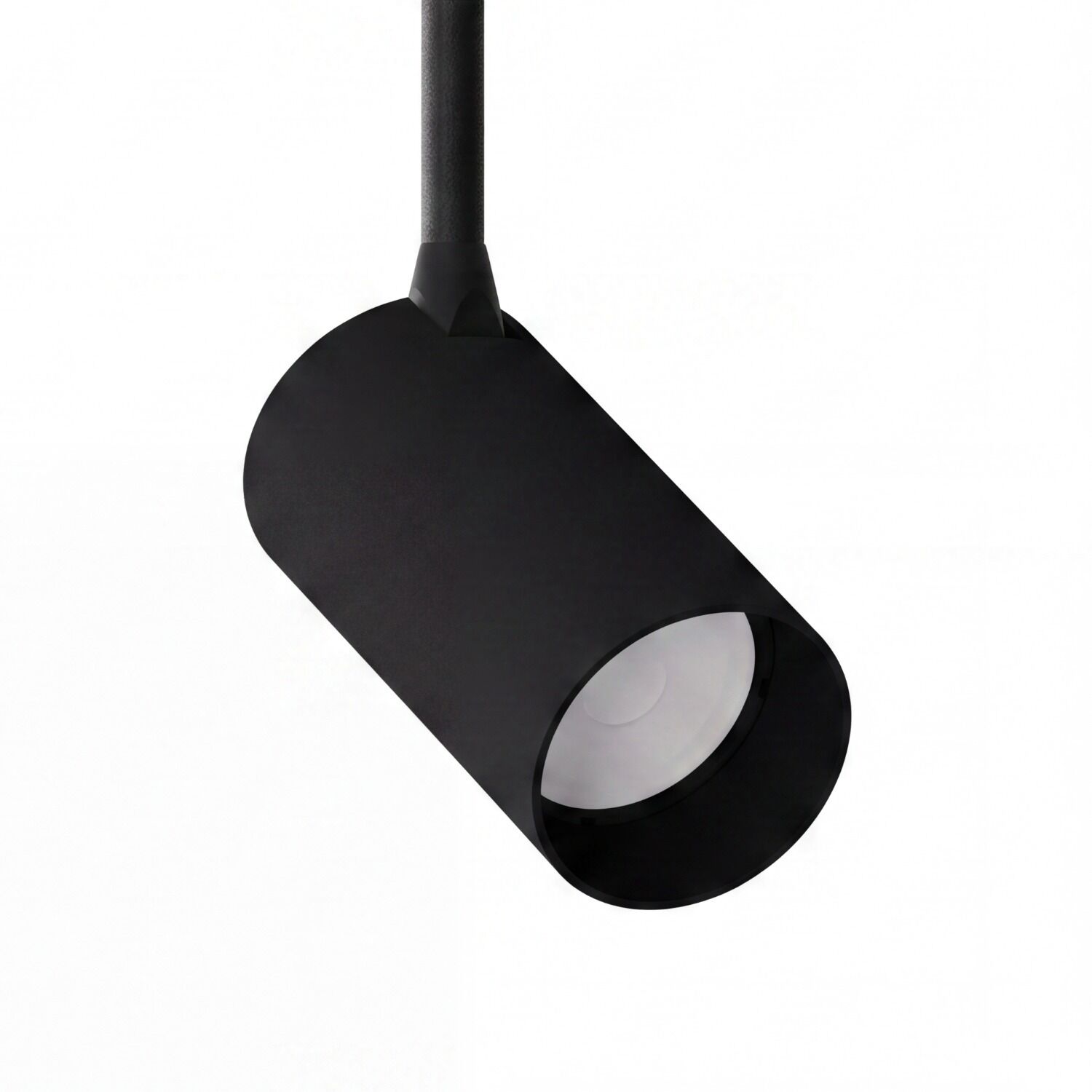 le55435-deckenleuchte-innen-kunststoff-metall-modern-gu10-ip20-schwarz-03 Spotlights, Pendelleuchte, Schwarz, Spotscheinwerfer, Zylindrischer Schirm