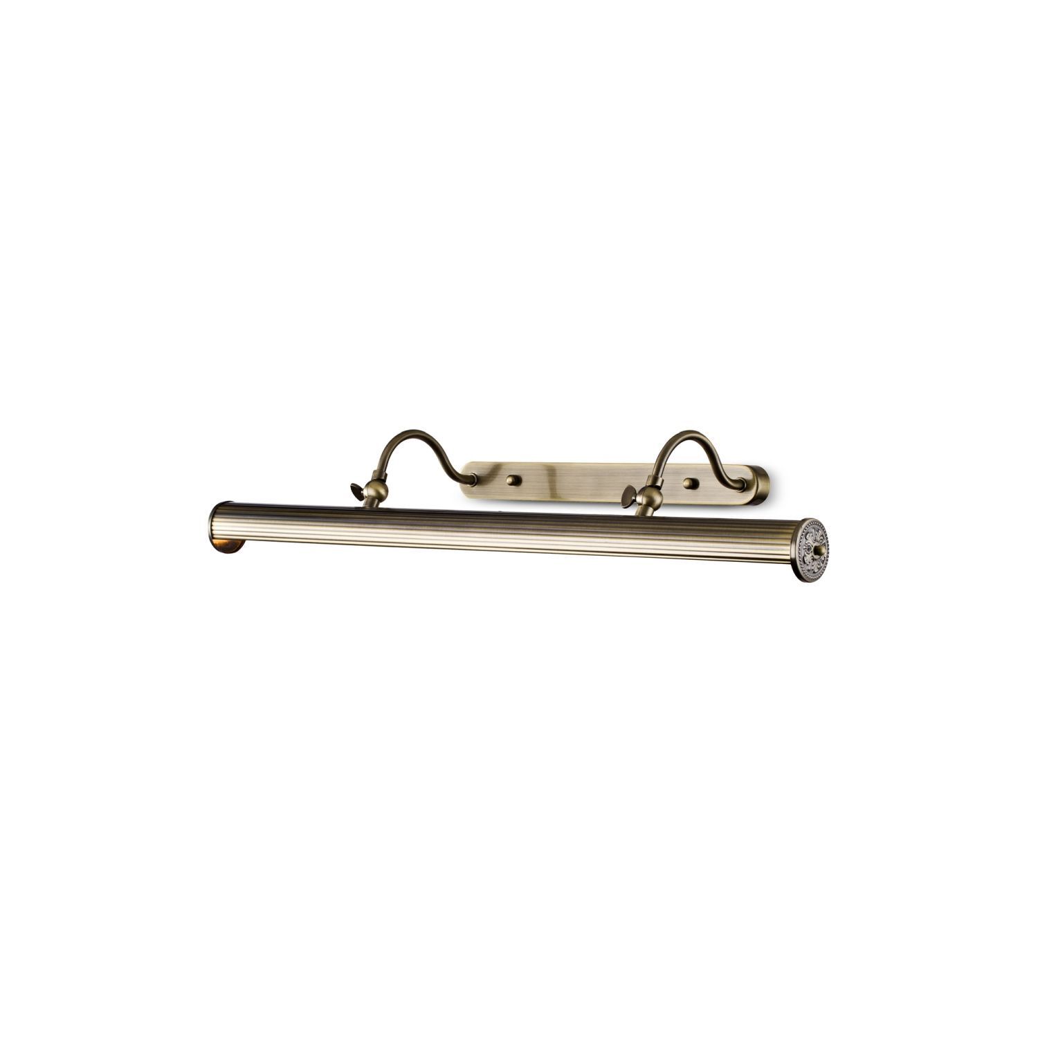 Bilderleuchte Metall E14 B: 71,3 cm in Bronze 4-flammig Baden, Wanne, Badewanne, Person