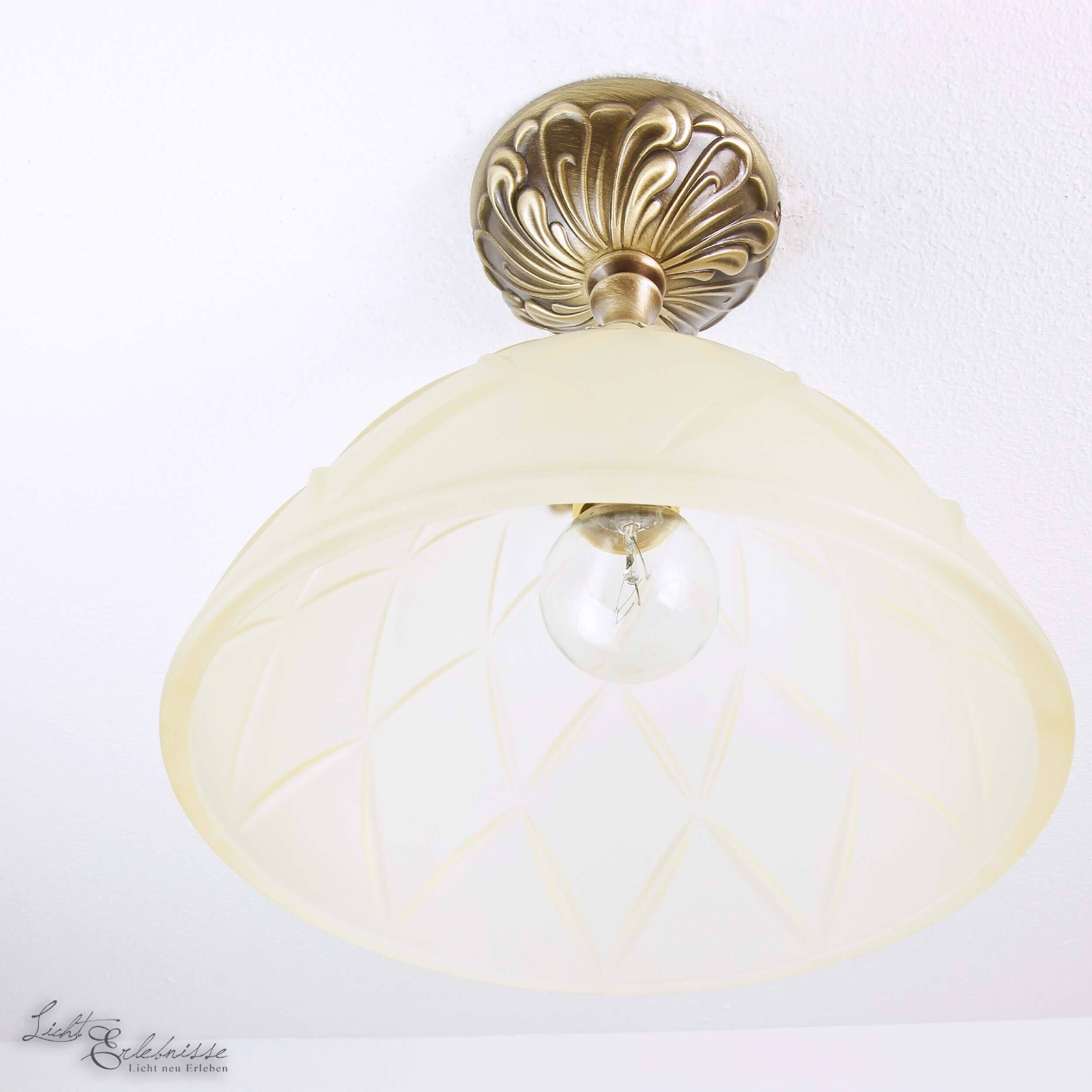 Jugendstil Deckenleuchte Deckenlampe Beige Leuchte, Lampe
