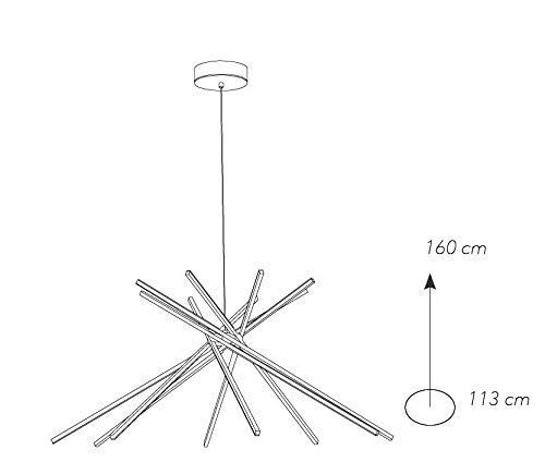 LED Pendelleuchte Schwarz Ø113cm groß Modern Design