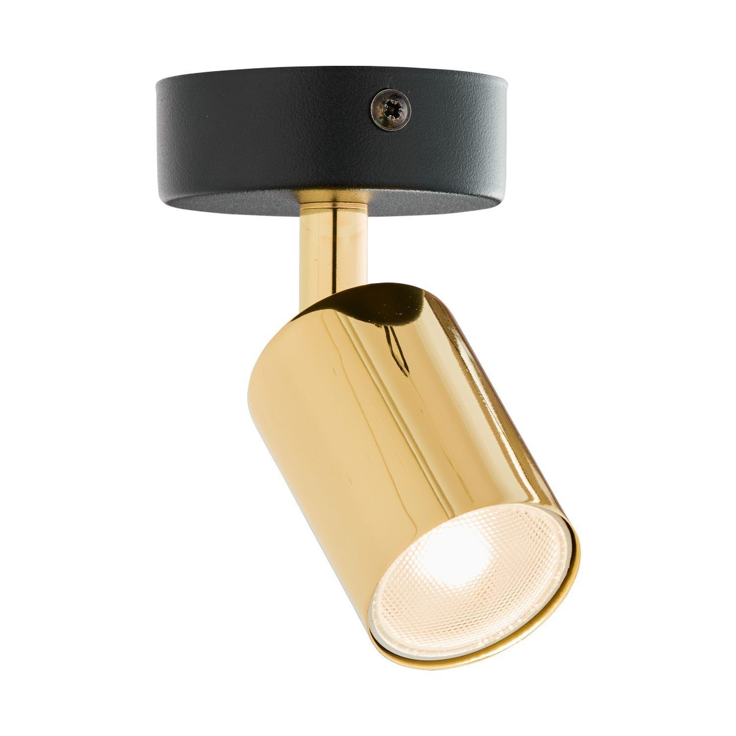 Wandleuchte GU10 klein Schwarz Gold verstellbar Metall