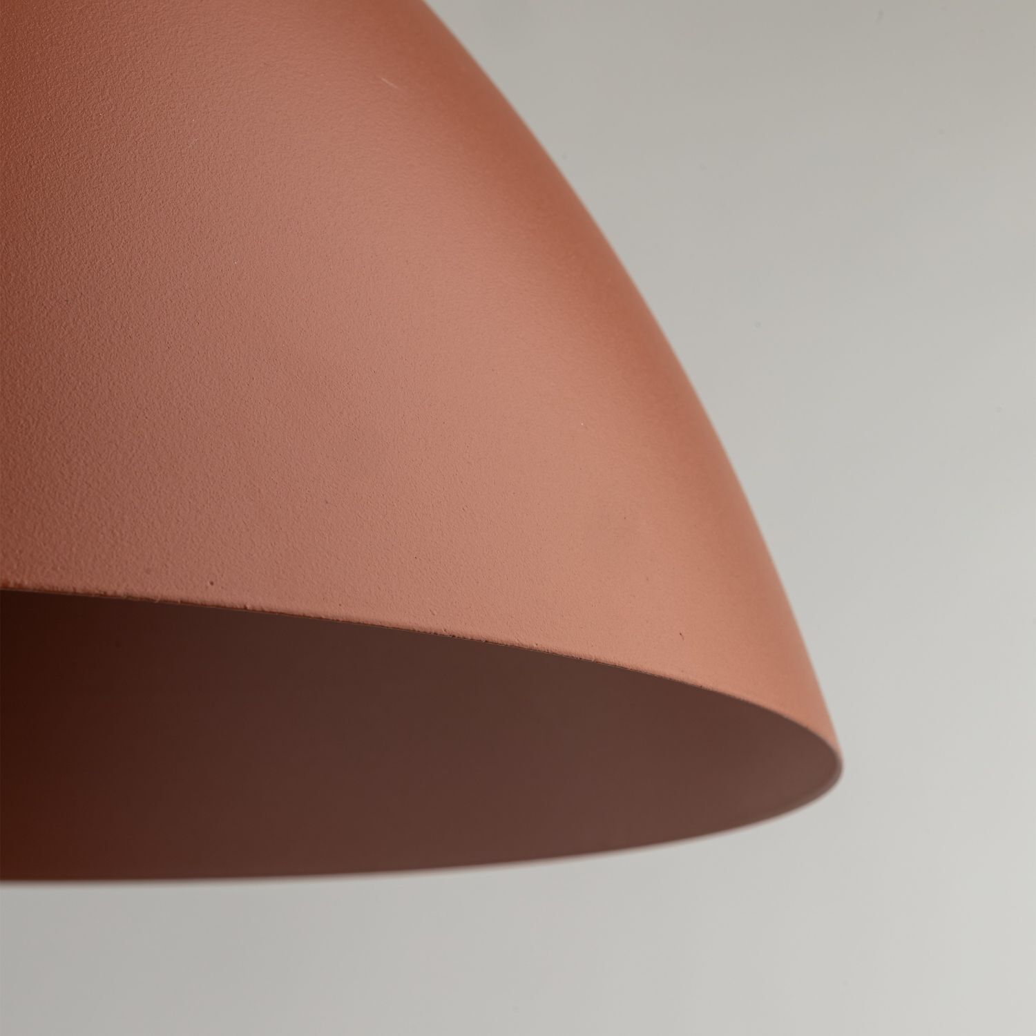 Pendelleuchte rund Ø 34 cm H: max. 165 cm Rot Metall E27 Lampe, Lampenschirm