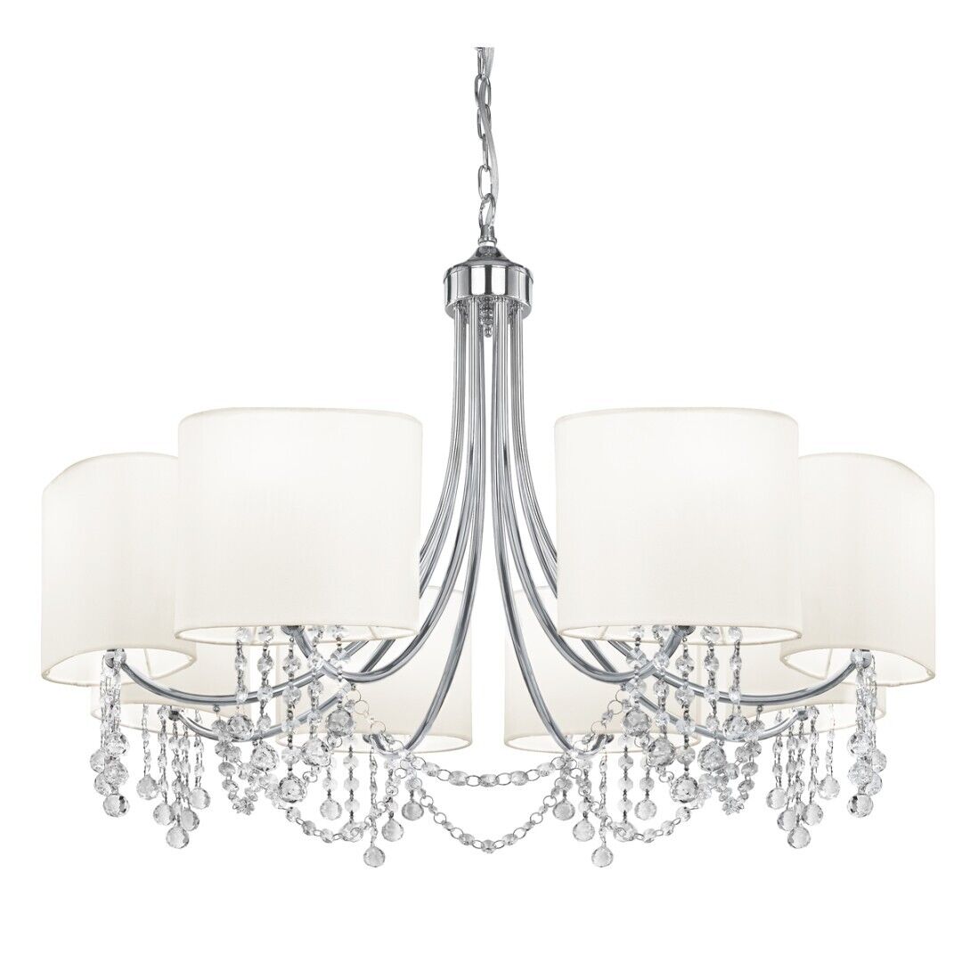 Lampe à suspendre 8-flmg. classique avec verre