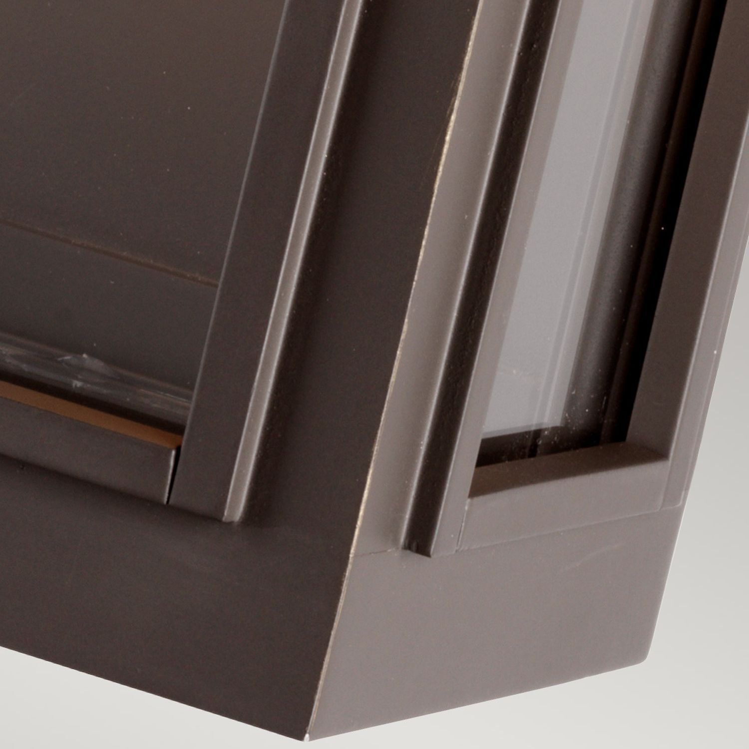 Applique vintage extérieur aluminium verre H : 35,5 cm IP44 E27 Kabinett, Mobiliar, Tür, Fenster