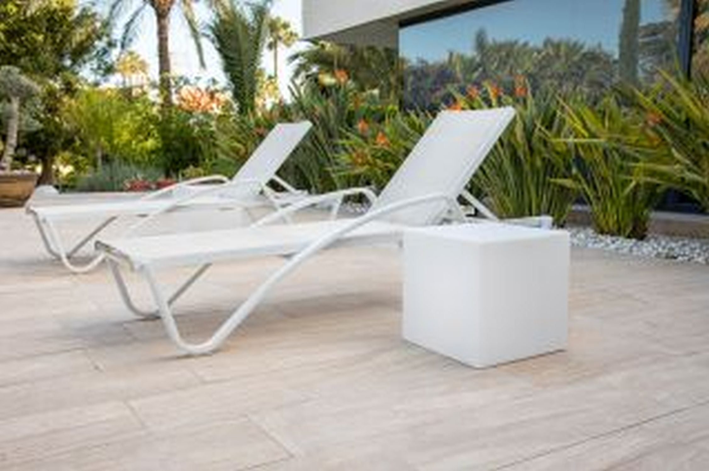 LED Gartenleuchte Solar B:43cm Farbwechsler Fernbedienung IP65 Moebel, Chaiselongue