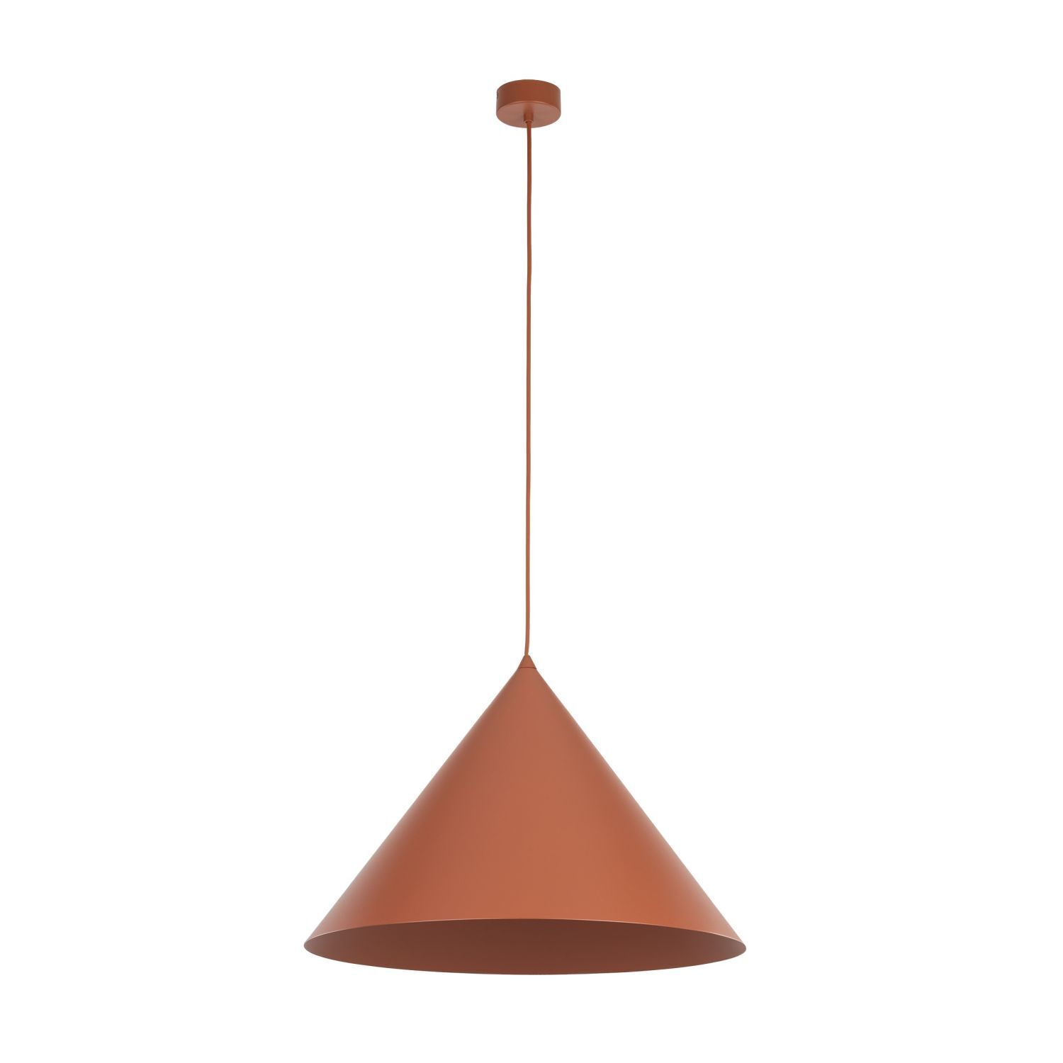 Hängeleuchte Retro Ø 50 cm H: max. 170 cm verstellbar E27 Rot