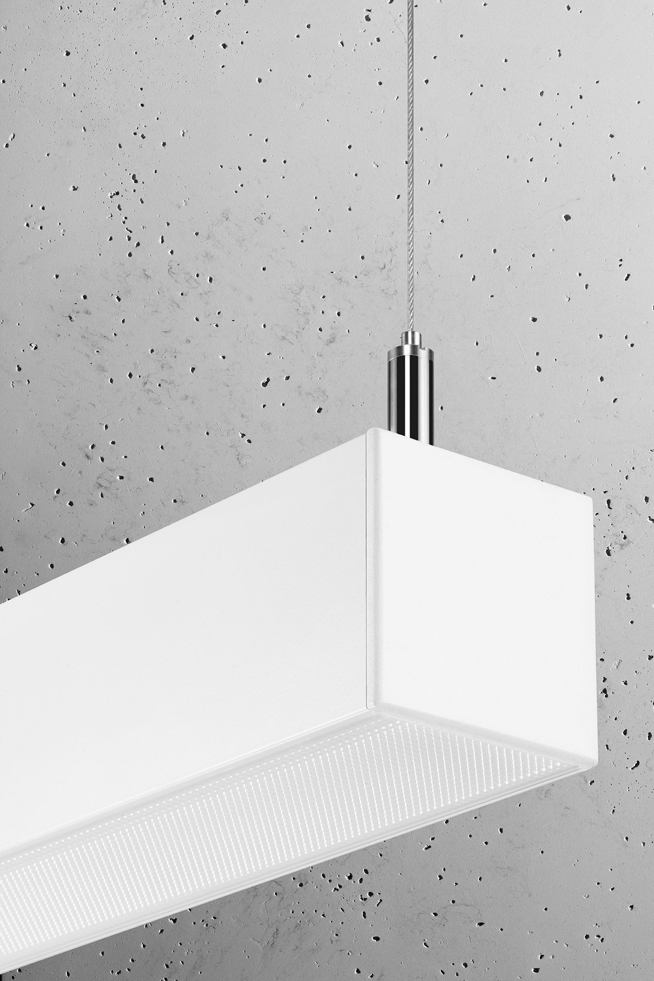 LED Pendelleuchte Weiß 67 cm länglich 3000 K Metall