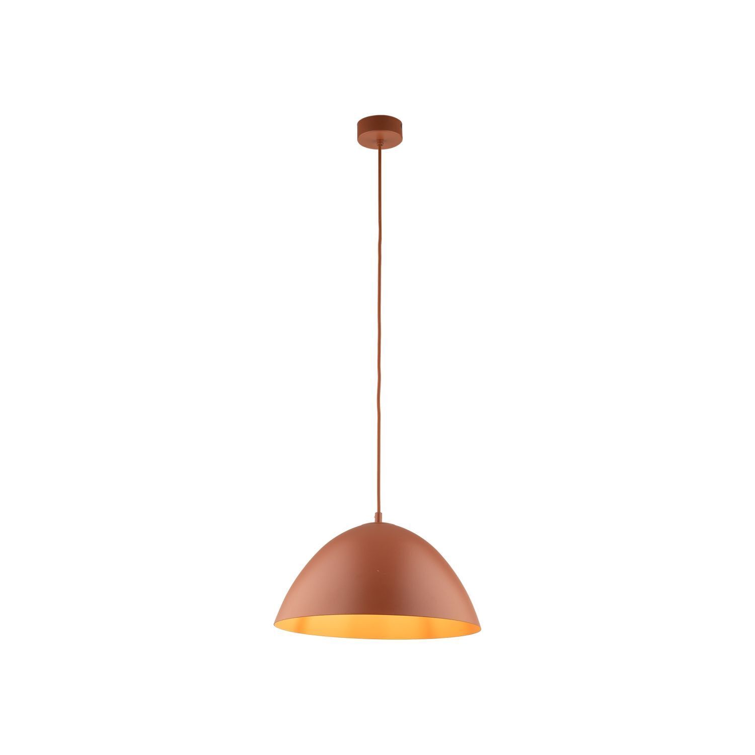Suspension ronde Ø 34 cm H : max. 165 cm Rouge Métal E27 Lampe, Deckenleuchte
