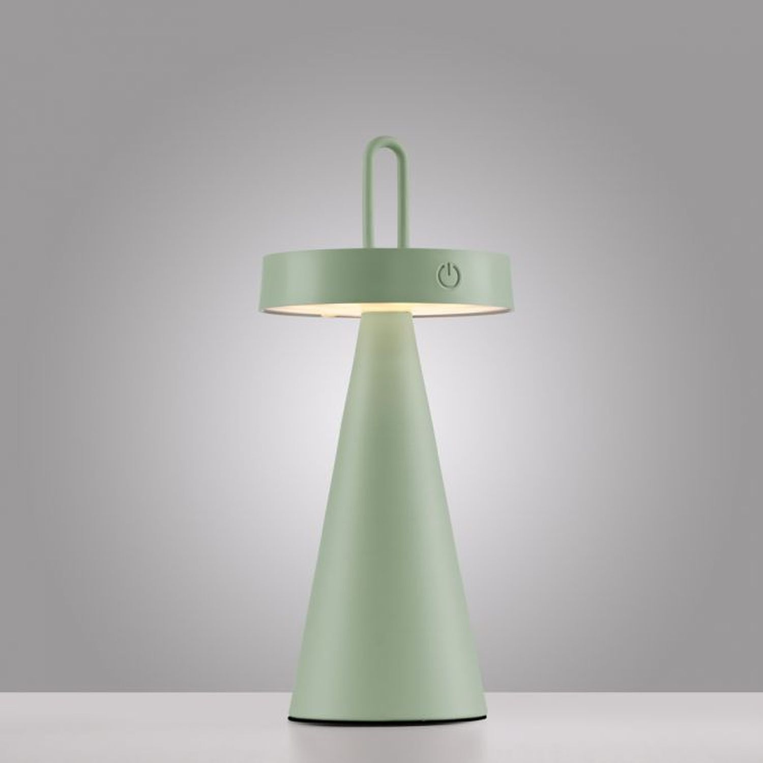 LED Akku Tischlampe Dimmer Touch Grün IP44 28,9 cm Lampe, Beleuchtung