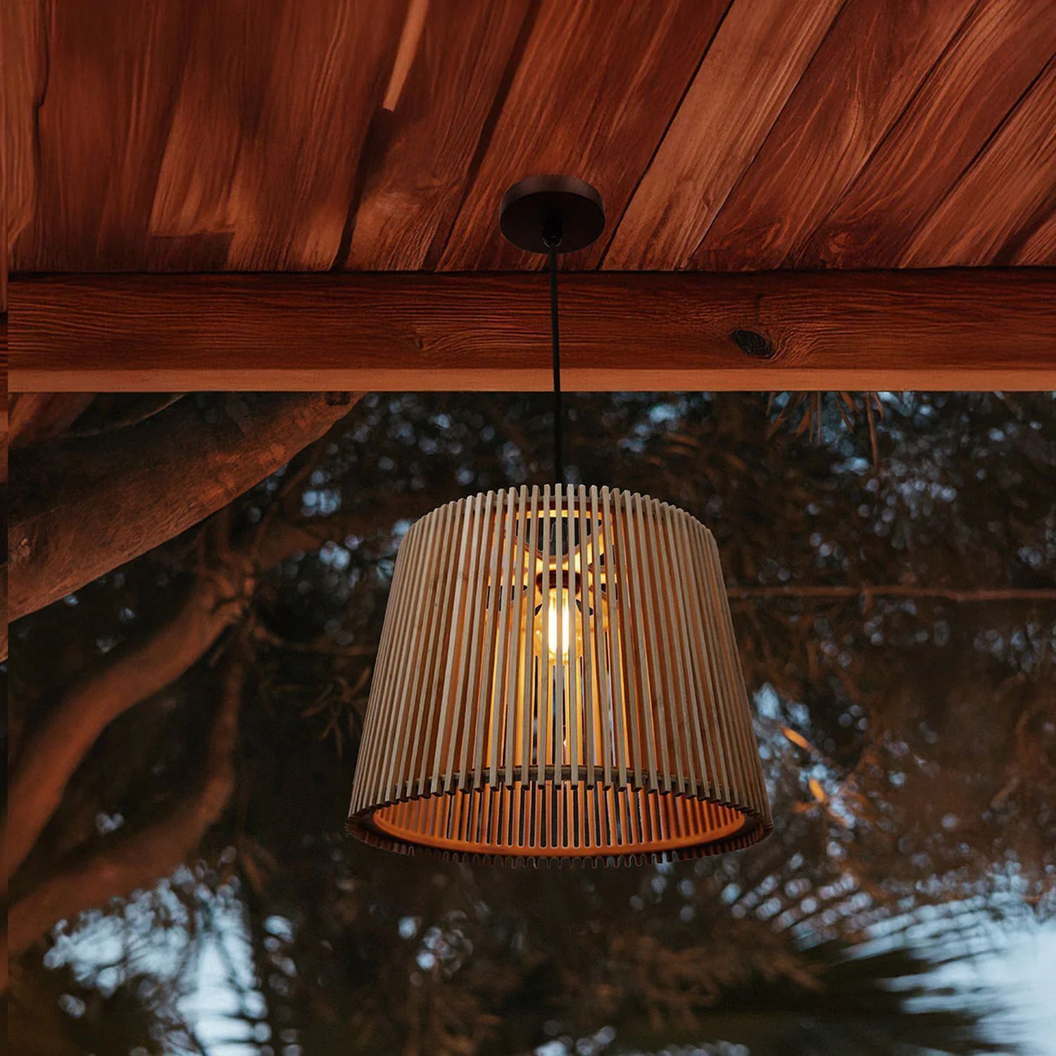 Lampe, Hartholz, Gebeiztes Holz, Holz, Kronleuchter