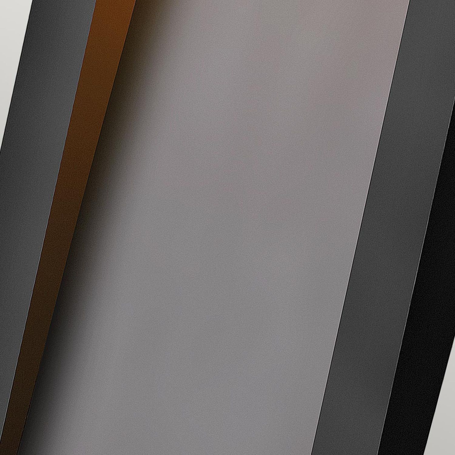 Außenlampe Wand LED IP44 H: 61 cm Schwarz eckig warmweiß Fußboden, Drinnen, Innenarchitektur