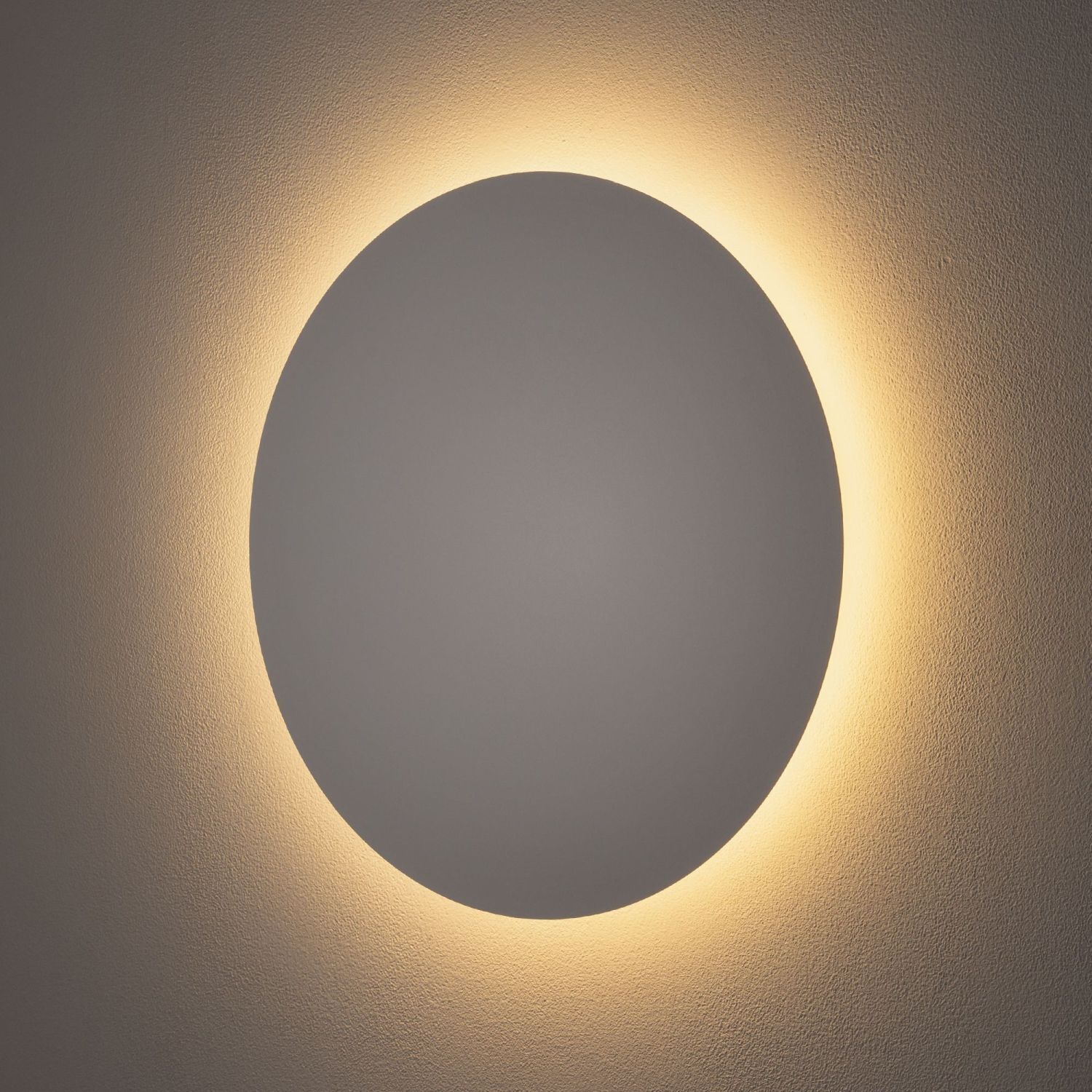 LED Wandlampe Weiß Ø35cm rund 3000 K 780 lm Wandlampe, LED-Licht, Rund, Wanddeko, Halo-Licht