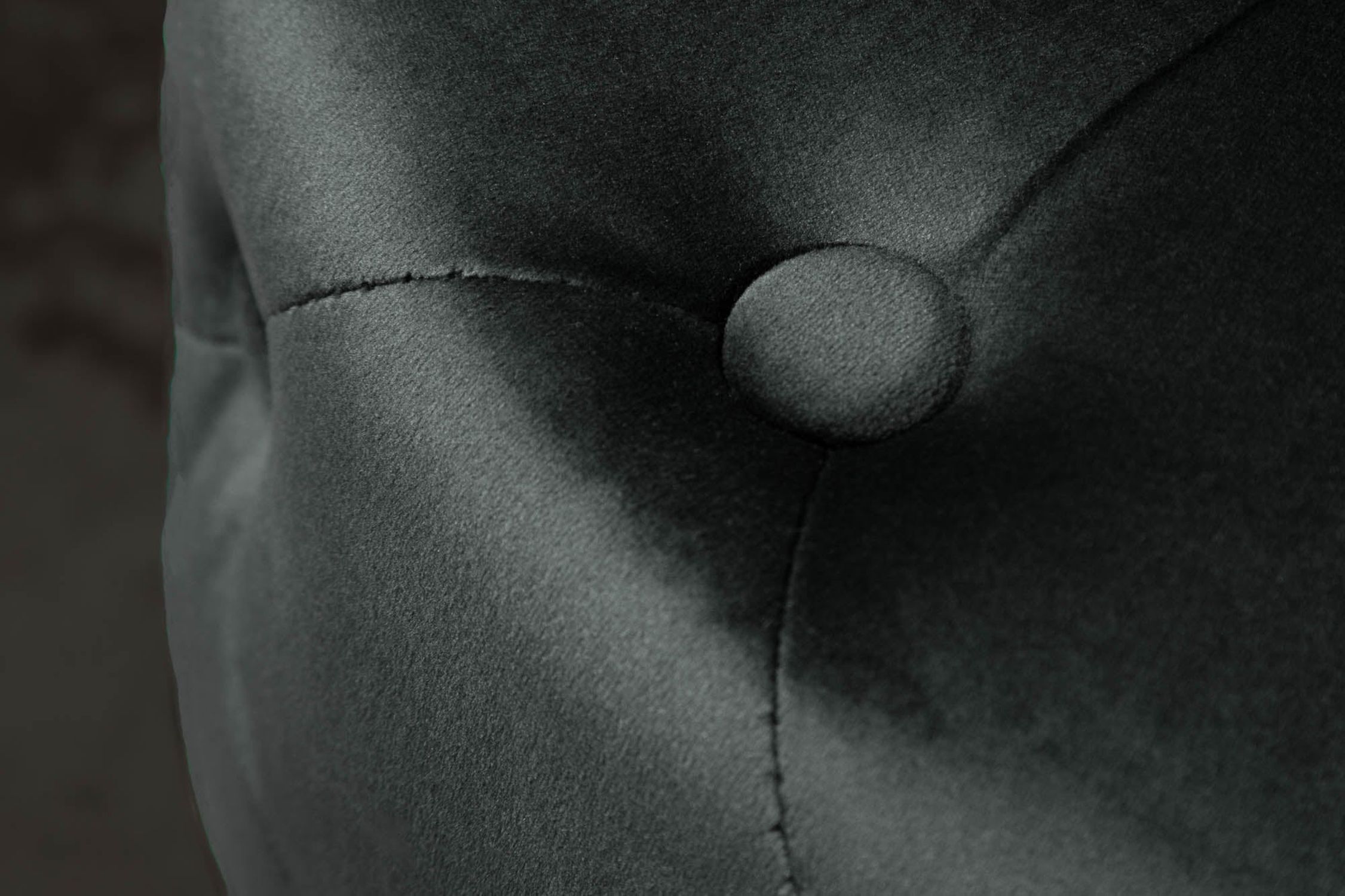 Pouf noir or en velours métal Ø 37 cm petit Person