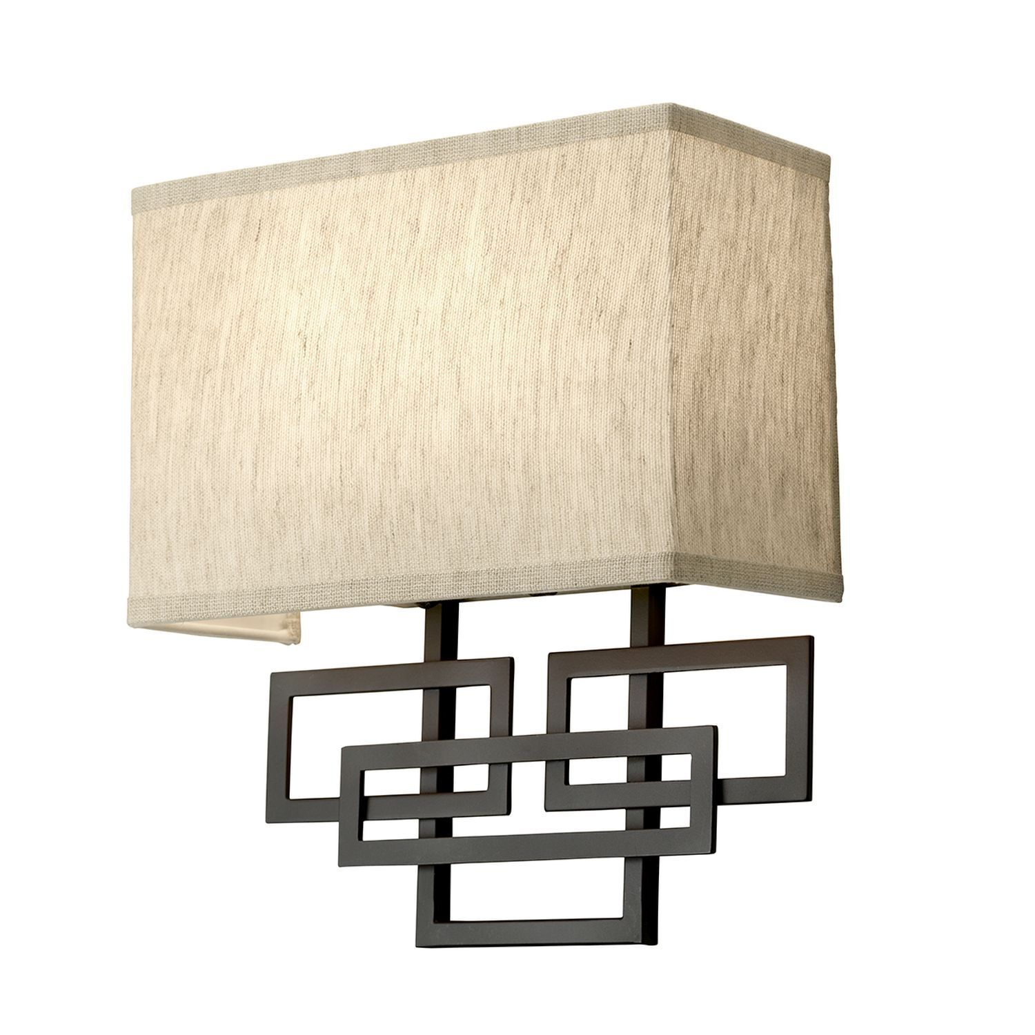 Applique CHINO crème bronze angulaire Lampe design